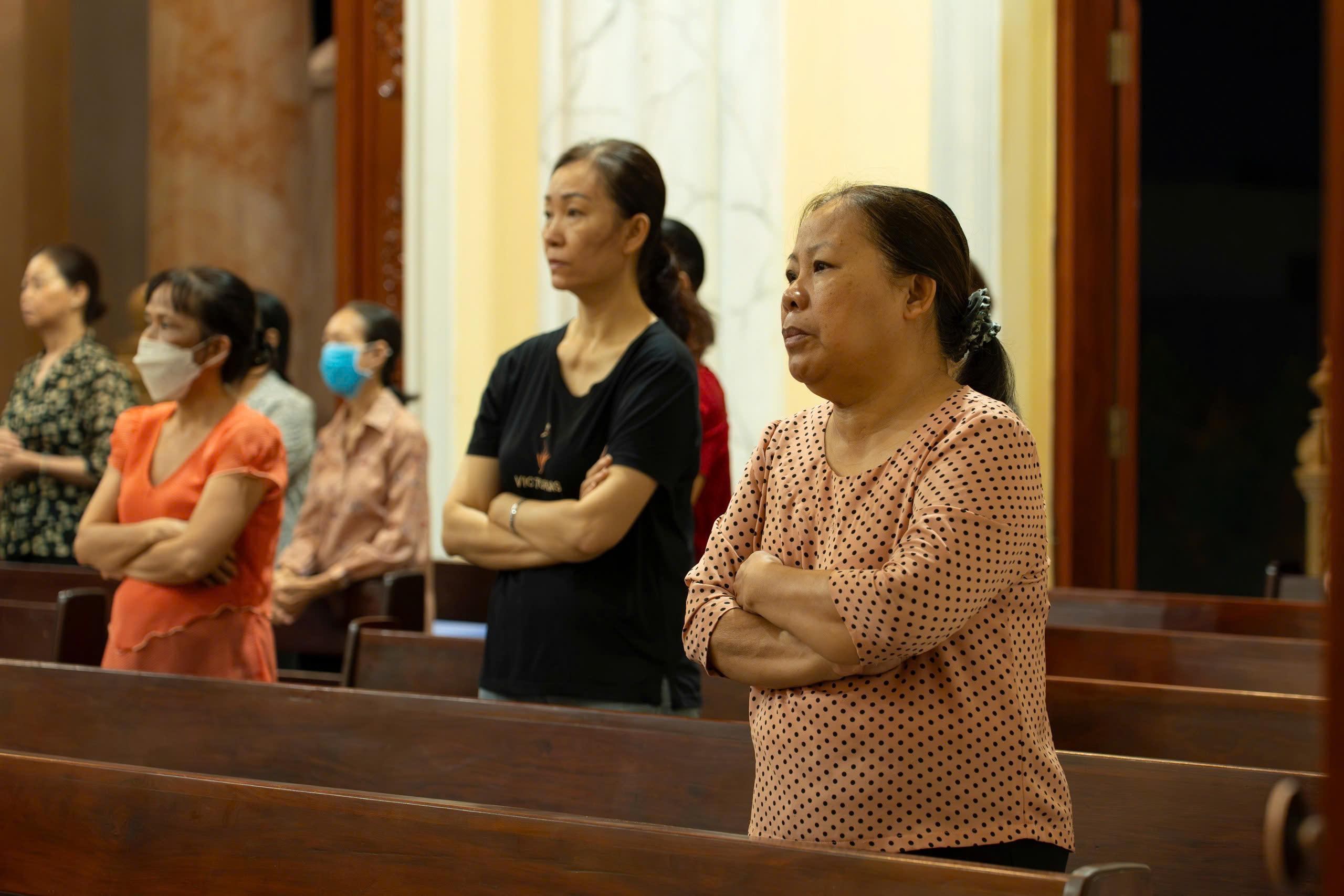 Ấn tượng nhà thờ Bình Thuận bên dòng kênh Đôi ở TP.HCM- Ảnh 2. Ấn tượng nhà thờ Bình Thuận bên dòng kênh Đôi ở TP.HCM- Ảnh 2.