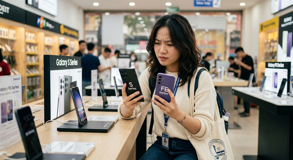 Vì sao điện thoại Galaxy FE rẻ hơn dòng Galaxy S? - Ảnh 1.