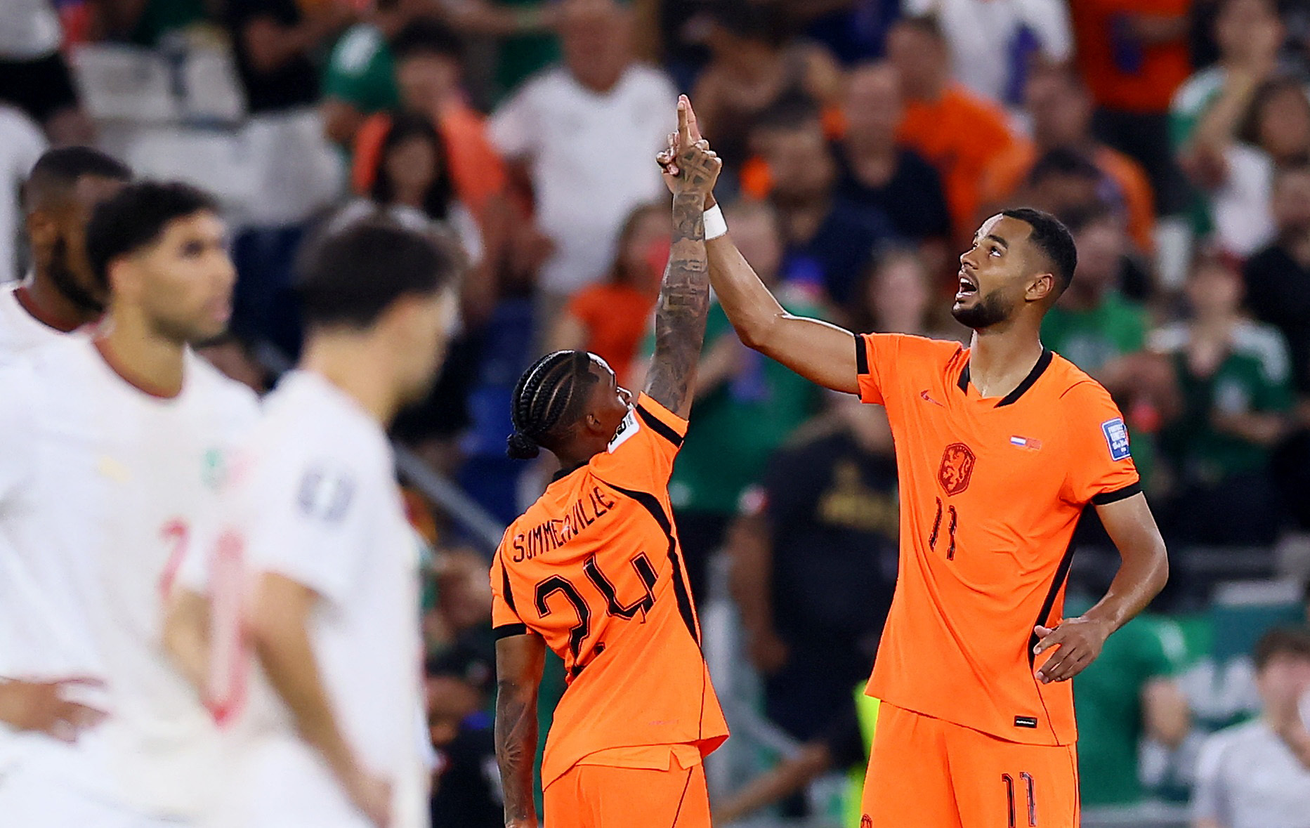 Sao Liverpool Cody Gakpo nghẹn ng&agrave;o khi lập c&ocirc;ng cho H&agrave; Lan: Tưởng nhớ con trai chưa kịp ch&agrave;o đời- Ảnh 7.