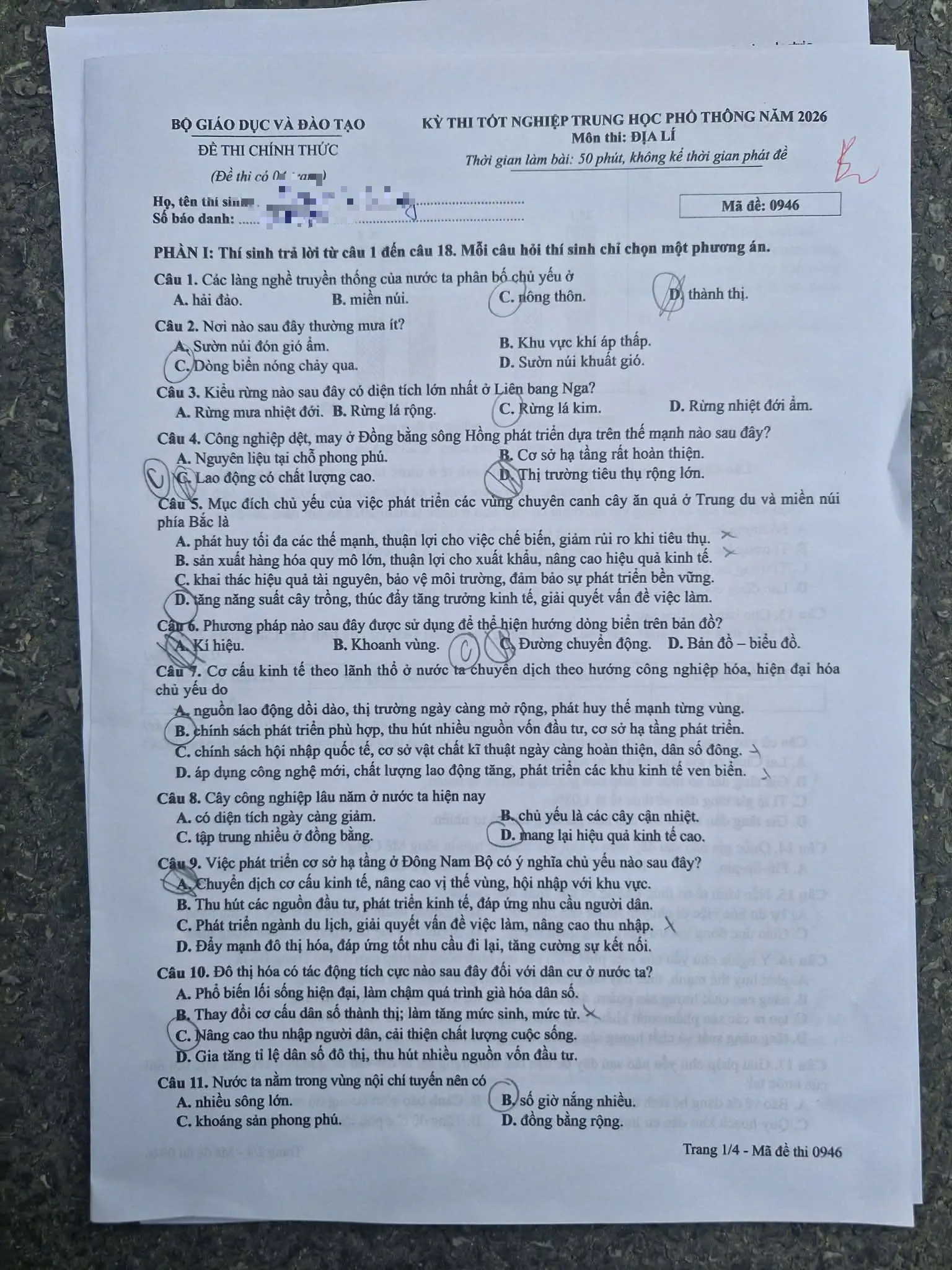 Đã có phổ điểm thi tốt nghiệp THPT 2026 môn địa lý - Ảnh 5.