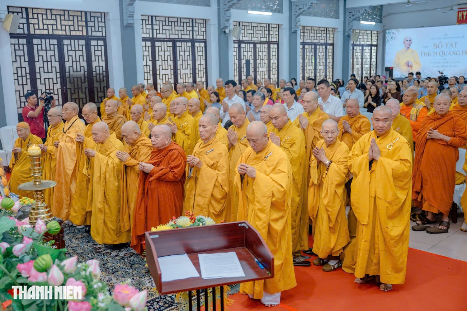 Lễ tưởng niệm 63 năm Bồ tát Thích Quảng Đức vị pháp thiêu thân tại TP.HCM - Ảnh 1.