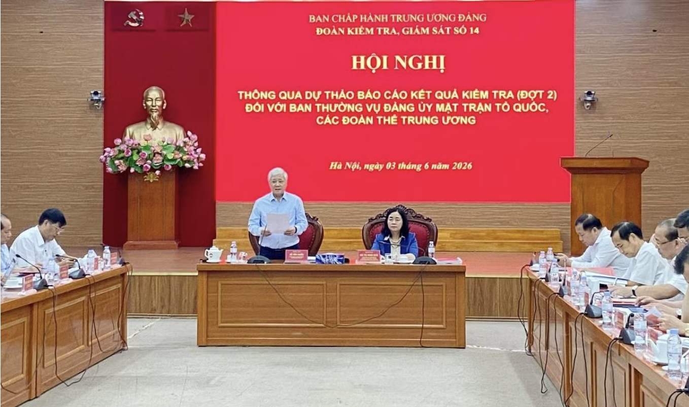 Thông qua dự thảo báo cáo kết quả kiểm tra, giám sát đối với Đảng ủy MTTQ, các đoàn thể T.Ư- Ảnh 1.
