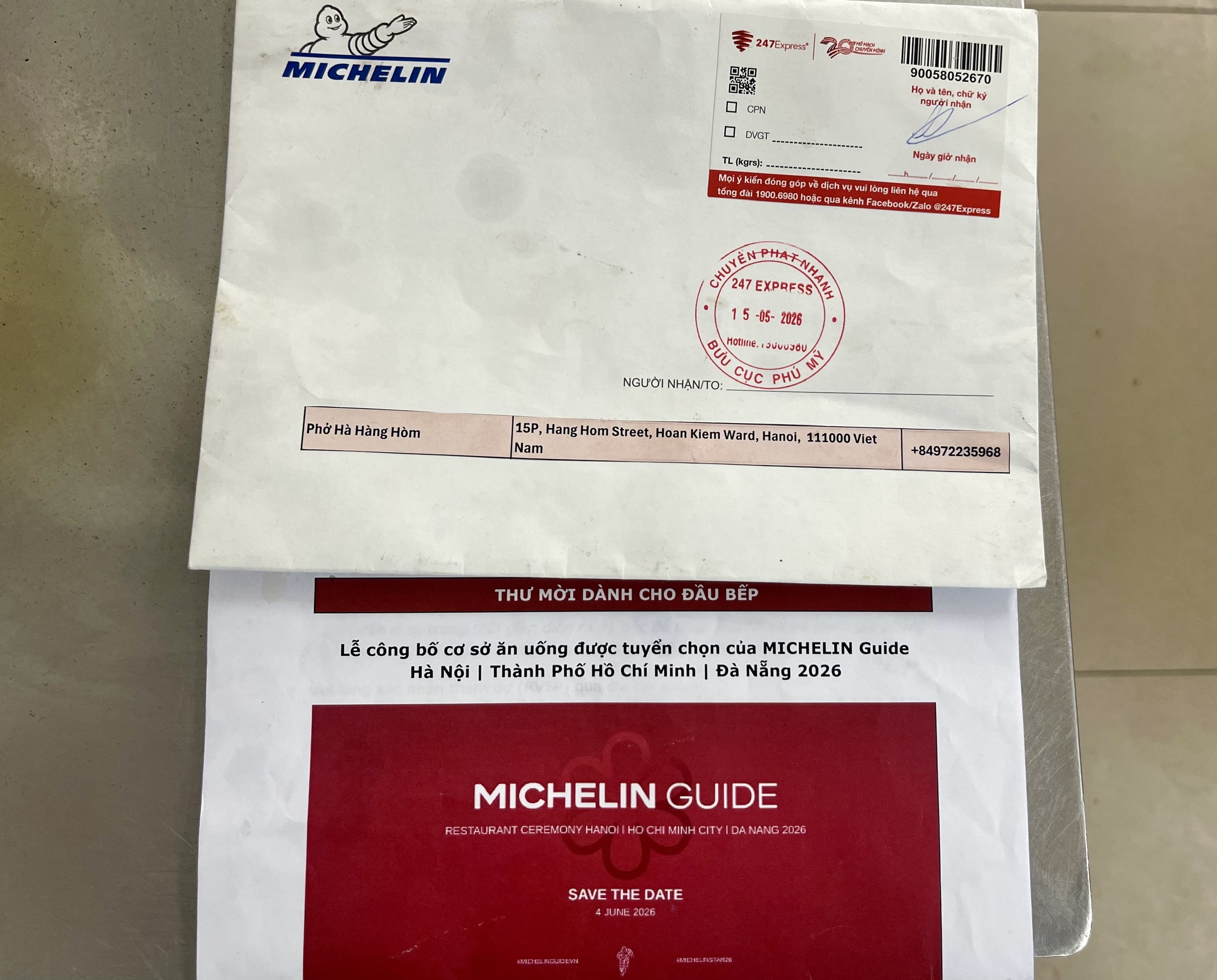 Qu&aacute;n phở lần đầu được Michelin vinh danh nhưng chủ qu&aacute;n kh&ocirc;ng đến v&igrave; nghĩ 'lừa đảo'- Ảnh 2.