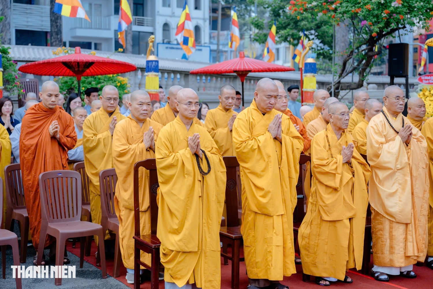Tưởng niệm 63 năm Bồ t&aacute;t Th&iacute;ch Quảng Đức tại th&aacute;p t&ocirc;n tr&iacute; x&aacute; lợi tr&aacute;i tim - Ảnh 9.