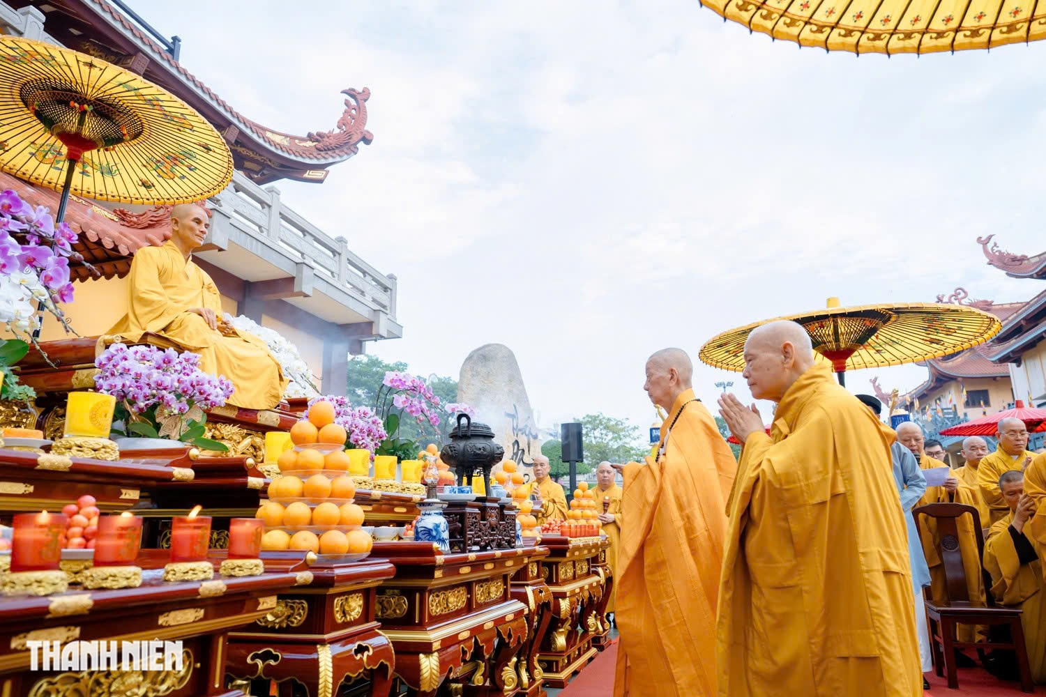 Tưởng niệm 63 năm Bồ t&aacute;t Th&iacute;ch Quảng Đức tại th&aacute;p t&ocirc;n tr&iacute; x&aacute; lợi tr&aacute;i tim - Ảnh 4.