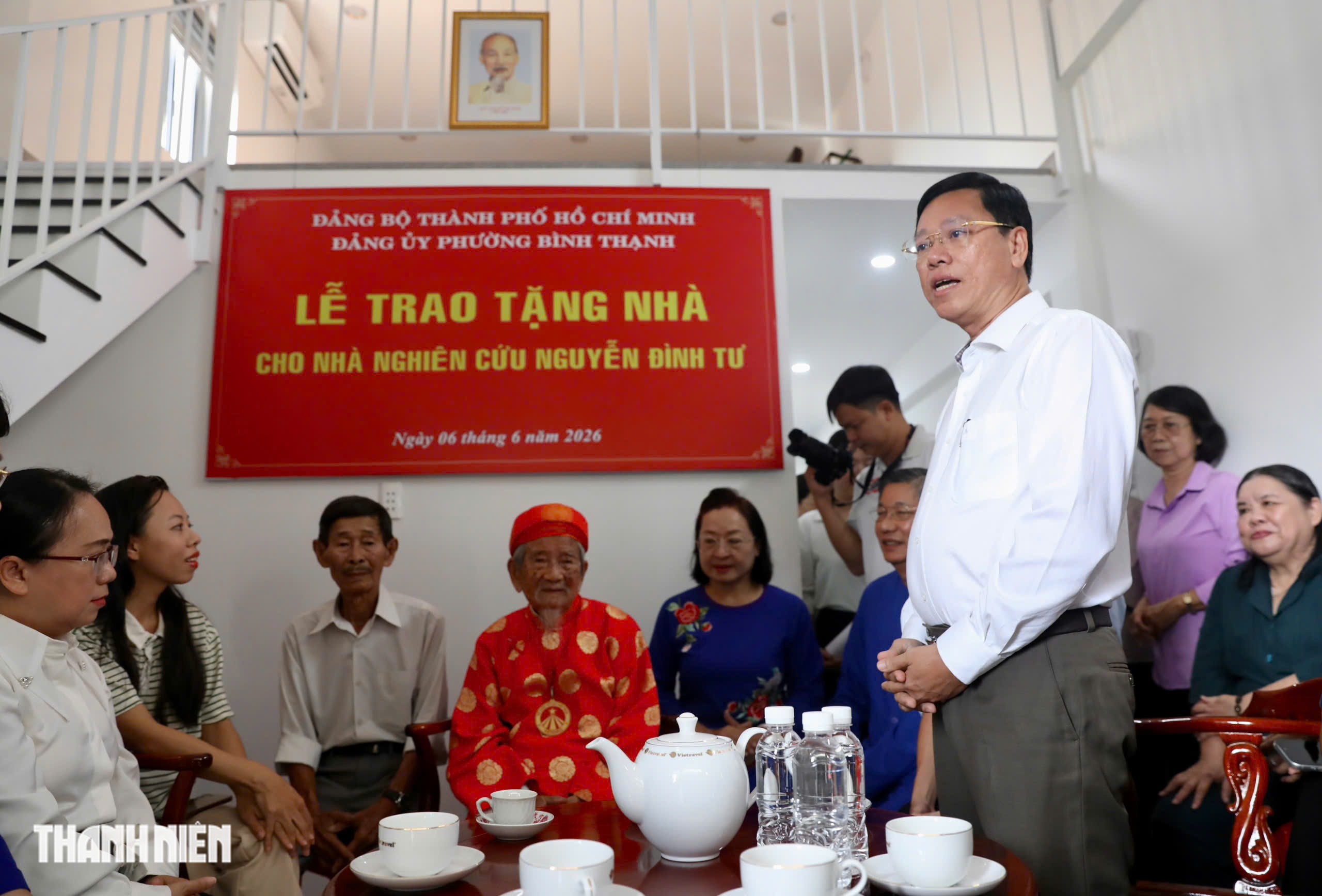 TP.HCM trao tặng nh&agrave; mới cho nh&agrave; nghi&ecirc;n cứu Nguyễn Đ&igrave;nh Tư ở tuổi 106- Ảnh 3.