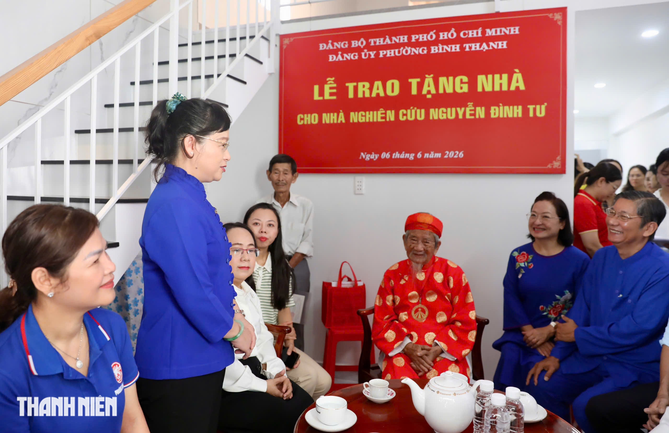 TP.HCM trao tặng nh&agrave; mới cho nh&agrave; nghi&ecirc;n cứu Nguyễn Đ&igrave;nh Tư ở tuổi 106- Ảnh 4.