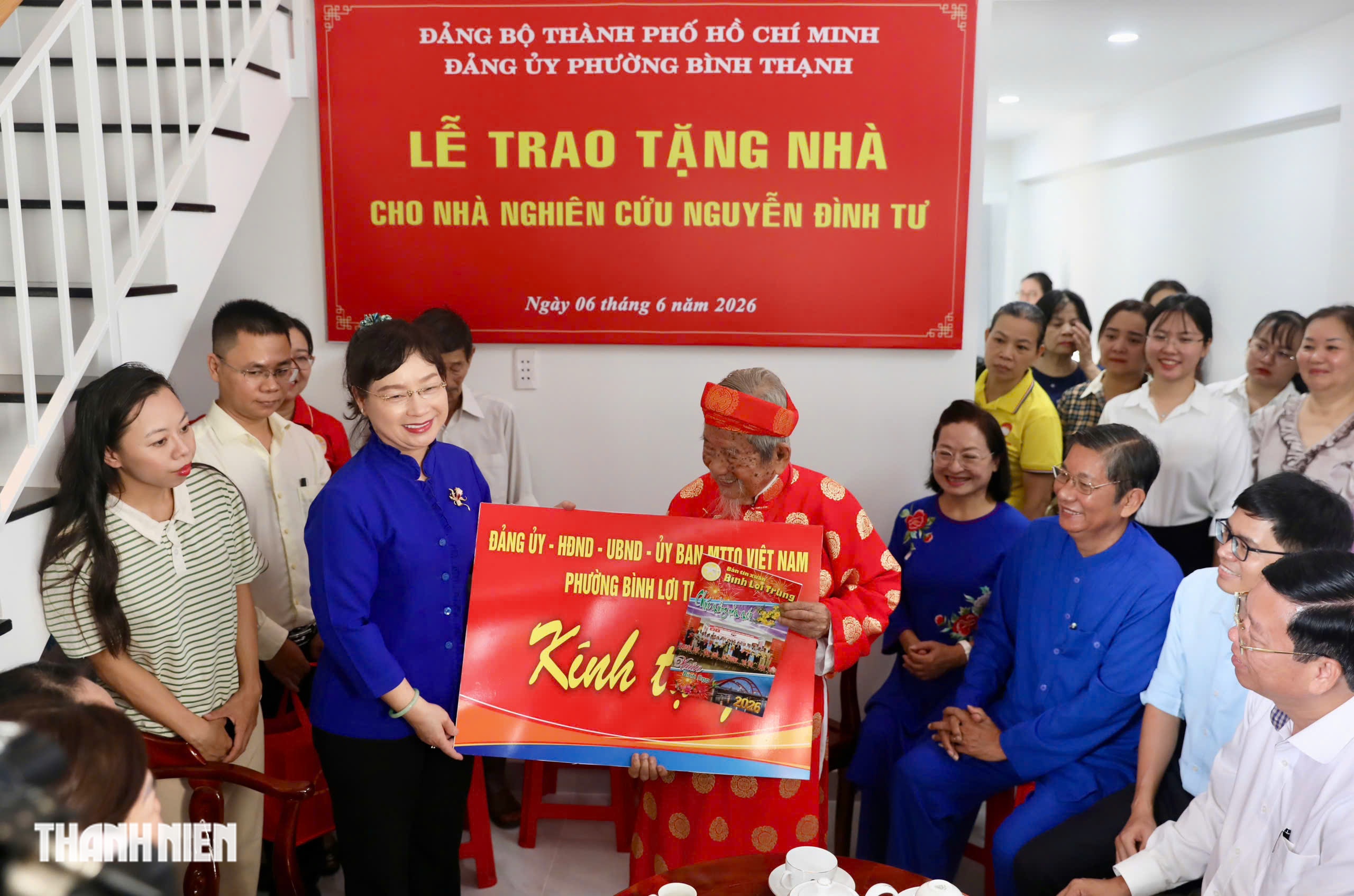 TP.HCM trao tặng nh&agrave; mới cho nh&agrave; nghi&ecirc;n cứu Nguyễn Đ&igrave;nh Tư ở tuổi 106- Ảnh 6.