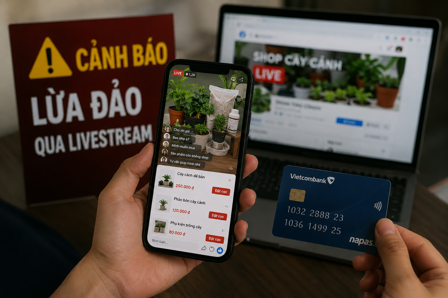 Công an Cà Mau tìm bị hại bị lừa tiền đặt cọc qua livestream  - Ảnh 1.