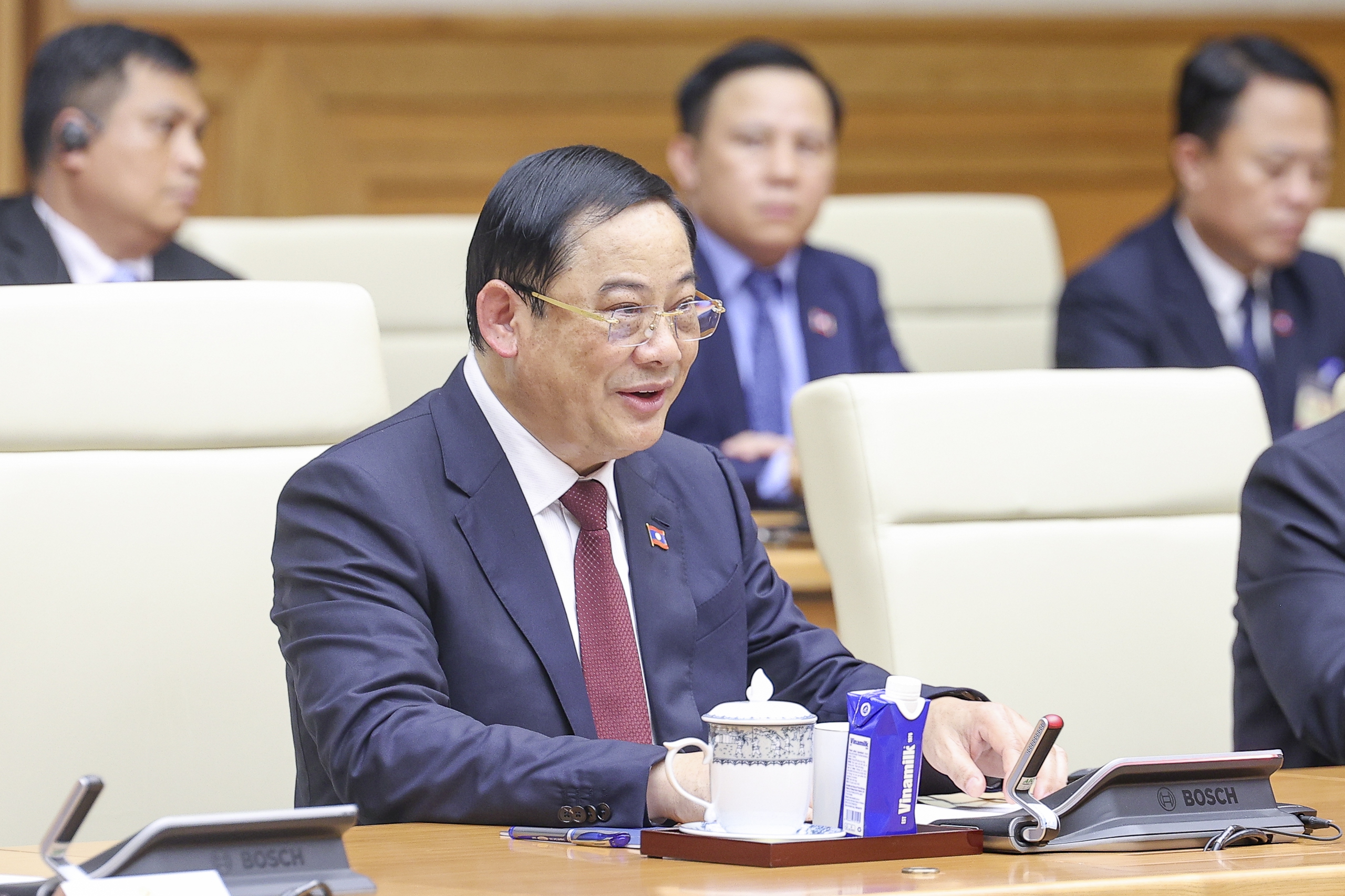 Thủ tướng Lê Minh Hưng chủ trì lễ đón chính thức Thủ tướng Lào Sonexay Siphandone - Ảnh 8.