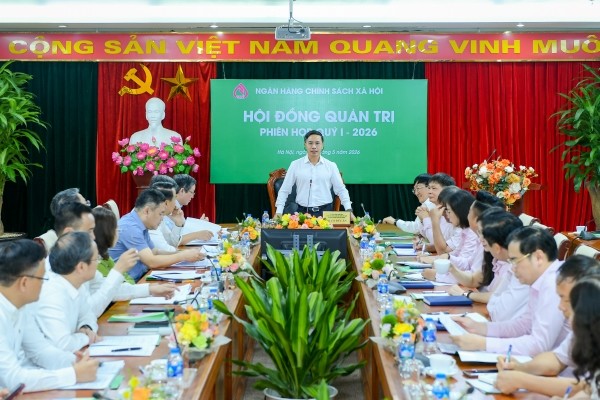 HĐQT NHCSXH họp phiên thường kỳ quý 1/2026- Ảnh 3. HĐQT NHCSXH họp phiên thường kỳ quý 1/2026- Ảnh 3.