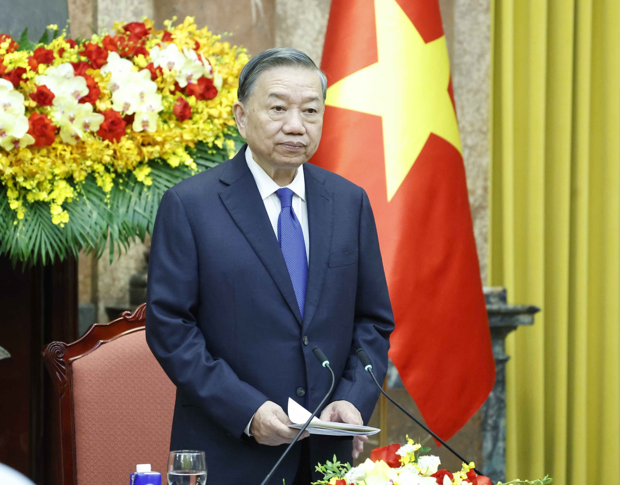 Toàn văn bài phát biểu của Tổng Bí thư, Chủ tịch nước Tô Lâm tại buổi tiếp Trưởng đoàn các nước - Ảnh 1.