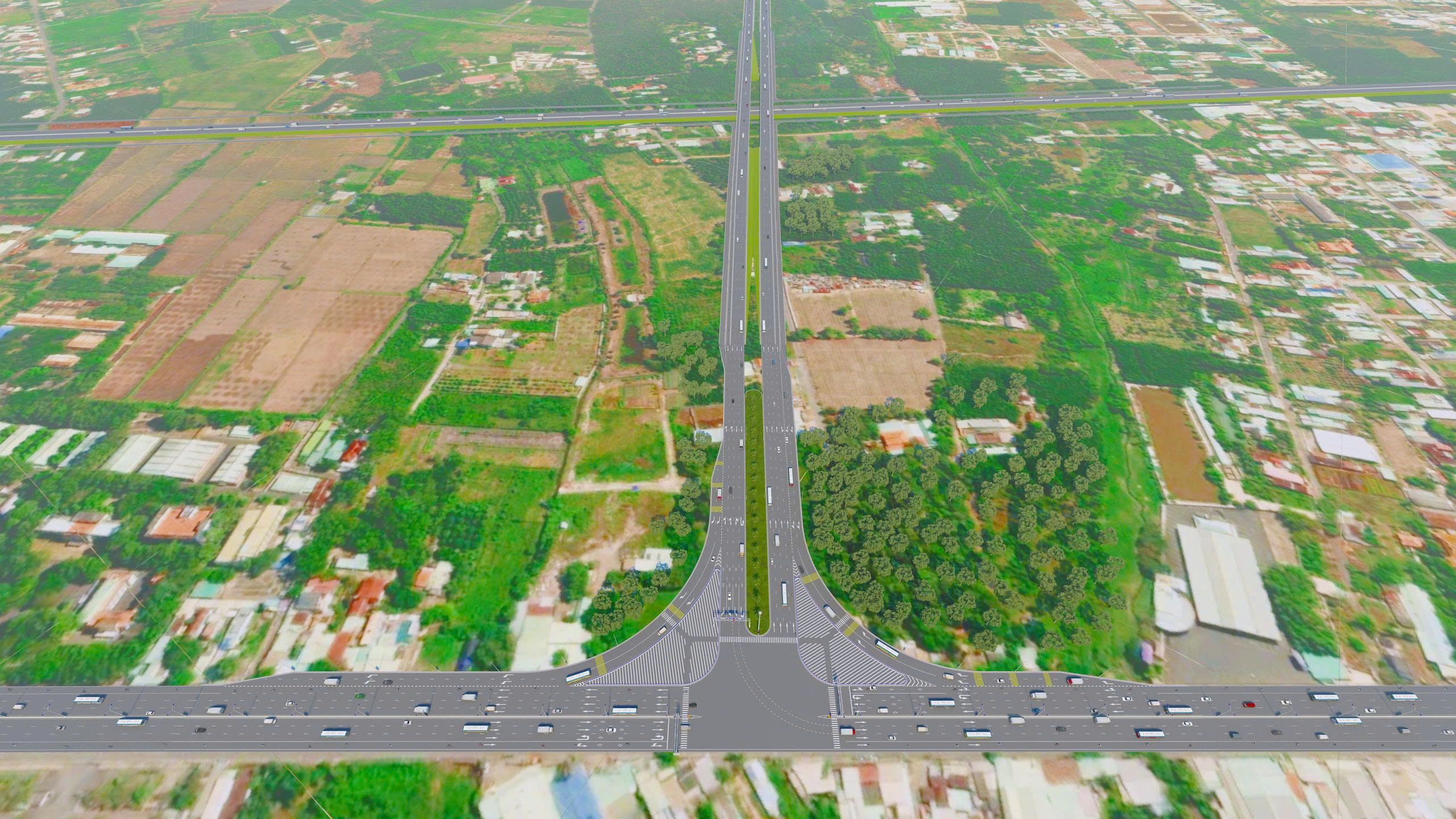 Đồng Nai khởi công tuyến đường kết nối 9 xã, phường đến sân bay Long Thành- Ảnh 3.