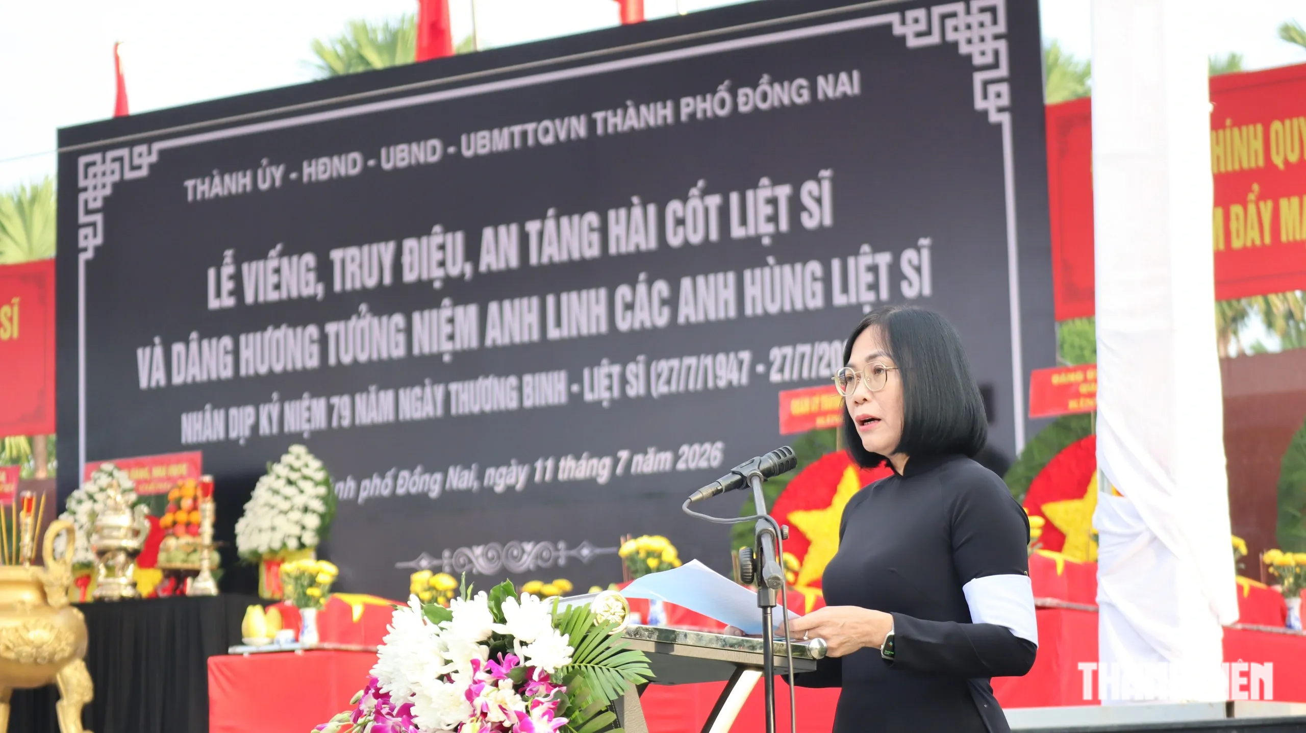 Đồng Nai: Trang trọng lễ truy điệu, an táng 63 hài cốt liệt sĩ- Ảnh 7.