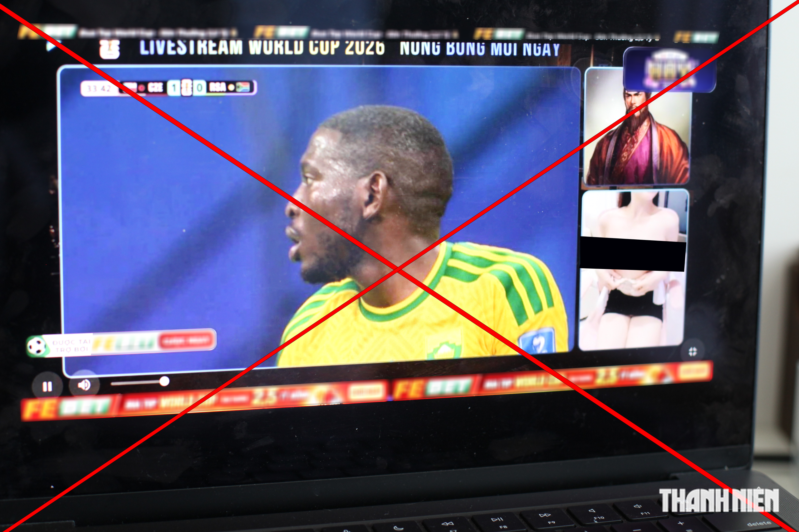 Rủi ro từ những trang web chiếu lậu World Cup - Ảnh 1.