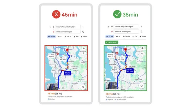 Vì sao Google Maps xuất hiện HOV khi điều hướng? - Ảnh 1.