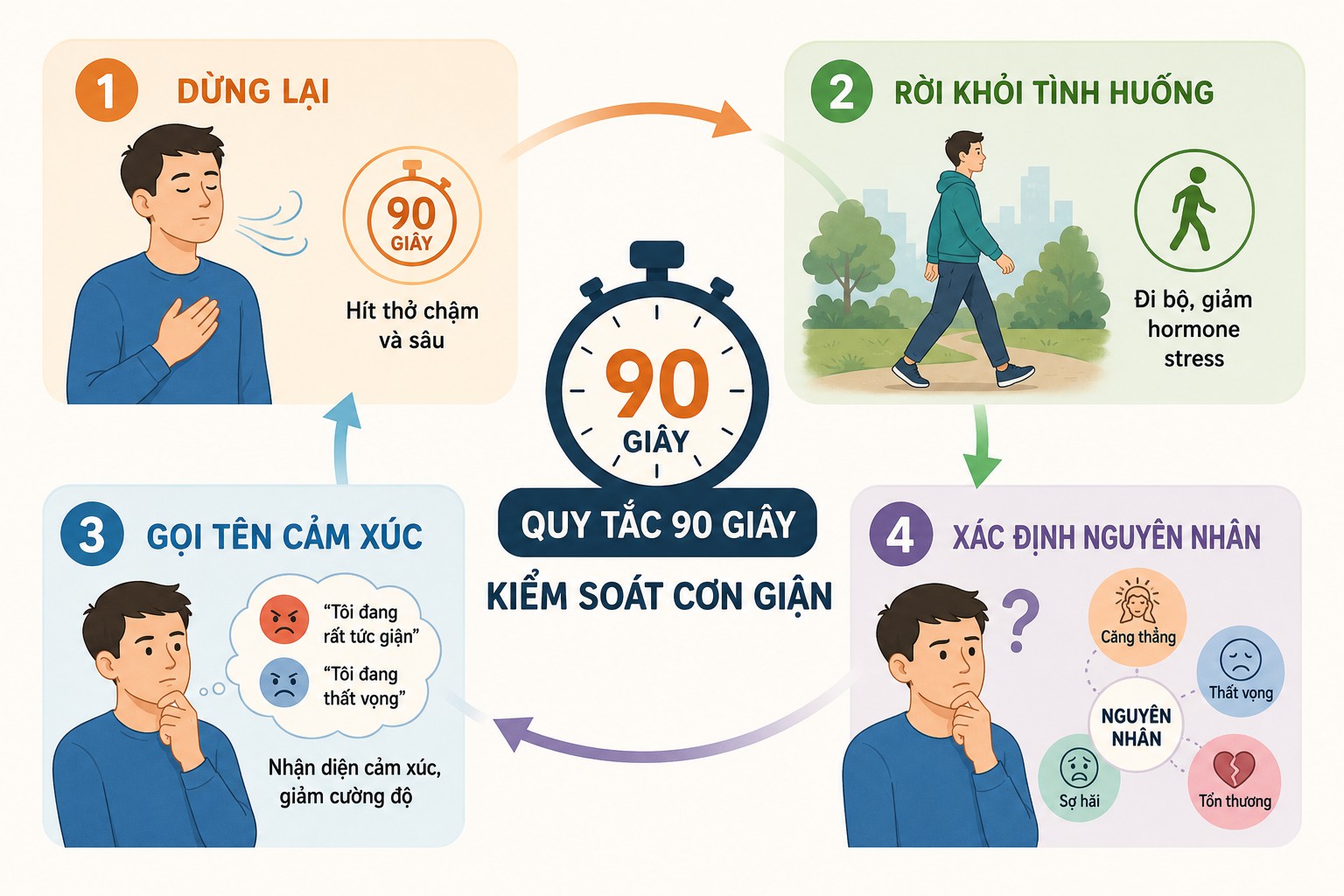 Bác sĩ chia sẻ ‘quy tắc 90 giây’ kiểm soát cơn giận, bảo vệ sức khỏe tim - Ảnh 2.