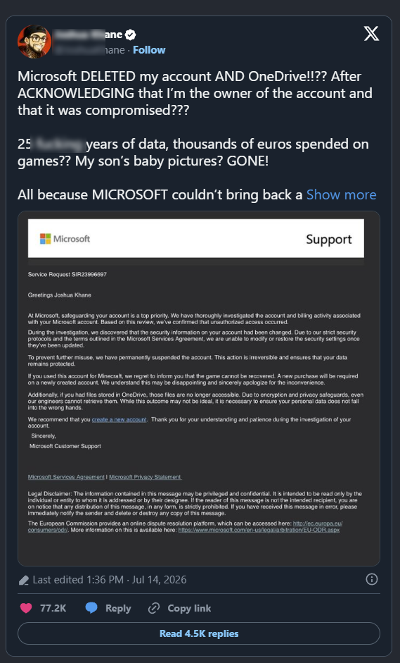 25 năm sưu tầm game Xbox biến mất sau khi tài khoản Microsoft bị khóa - Ảnh 1.