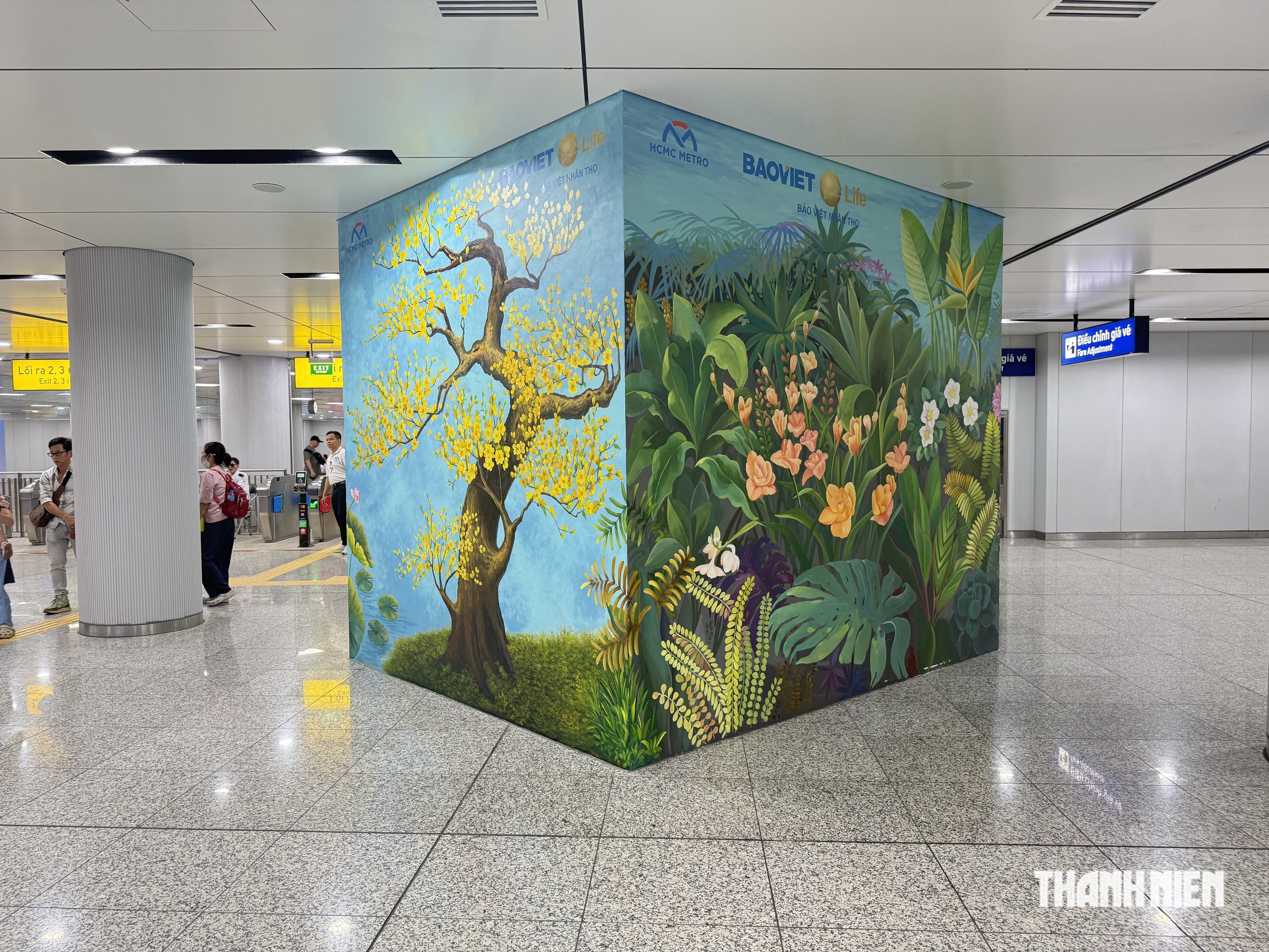 Góc check-in mới toanh tại ga metro Bến Thành thu hút người trẻ - Ảnh 2.