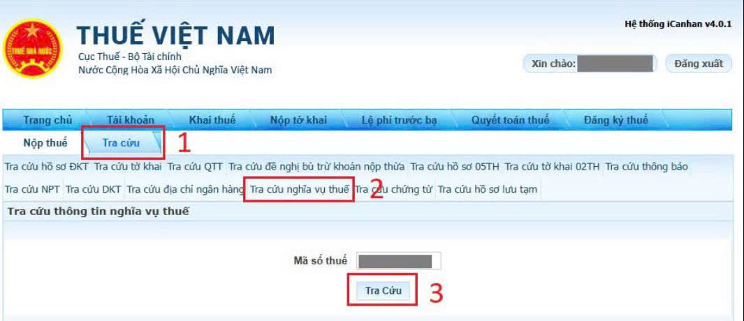 3 cách tra cứu nợ thuế của hộ kinh doanh năm 2026 - Ảnh 4.