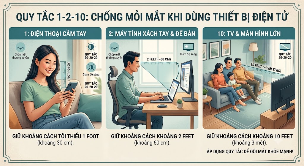 Quy tắc '1-2-10' giúp giảm mỏi mắt khi nhìn màn hình là gì? - Ảnh 1.