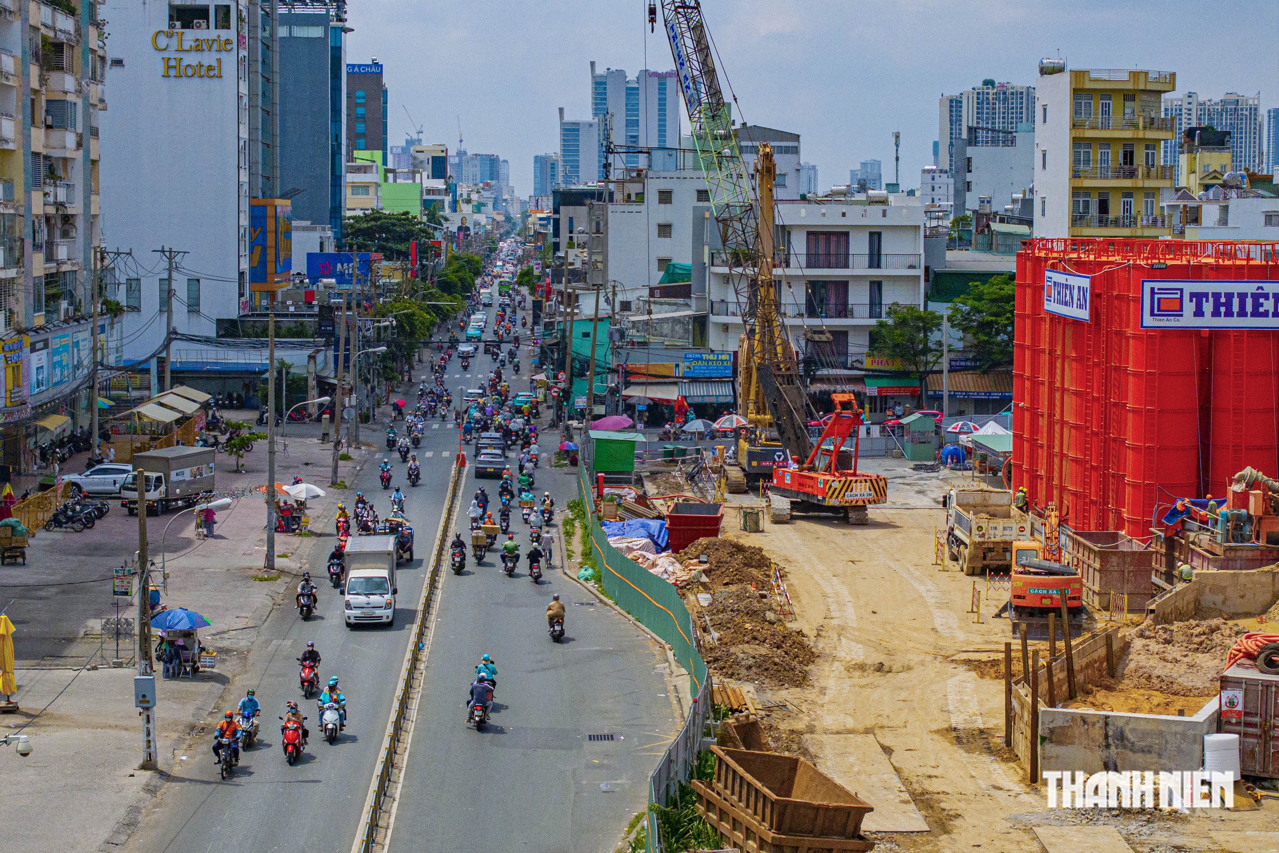 Toàn cảnh TP.HCM thi công ga ngầm metro số 2 trước công viên Lê Thị Riêng- Ảnh 8.