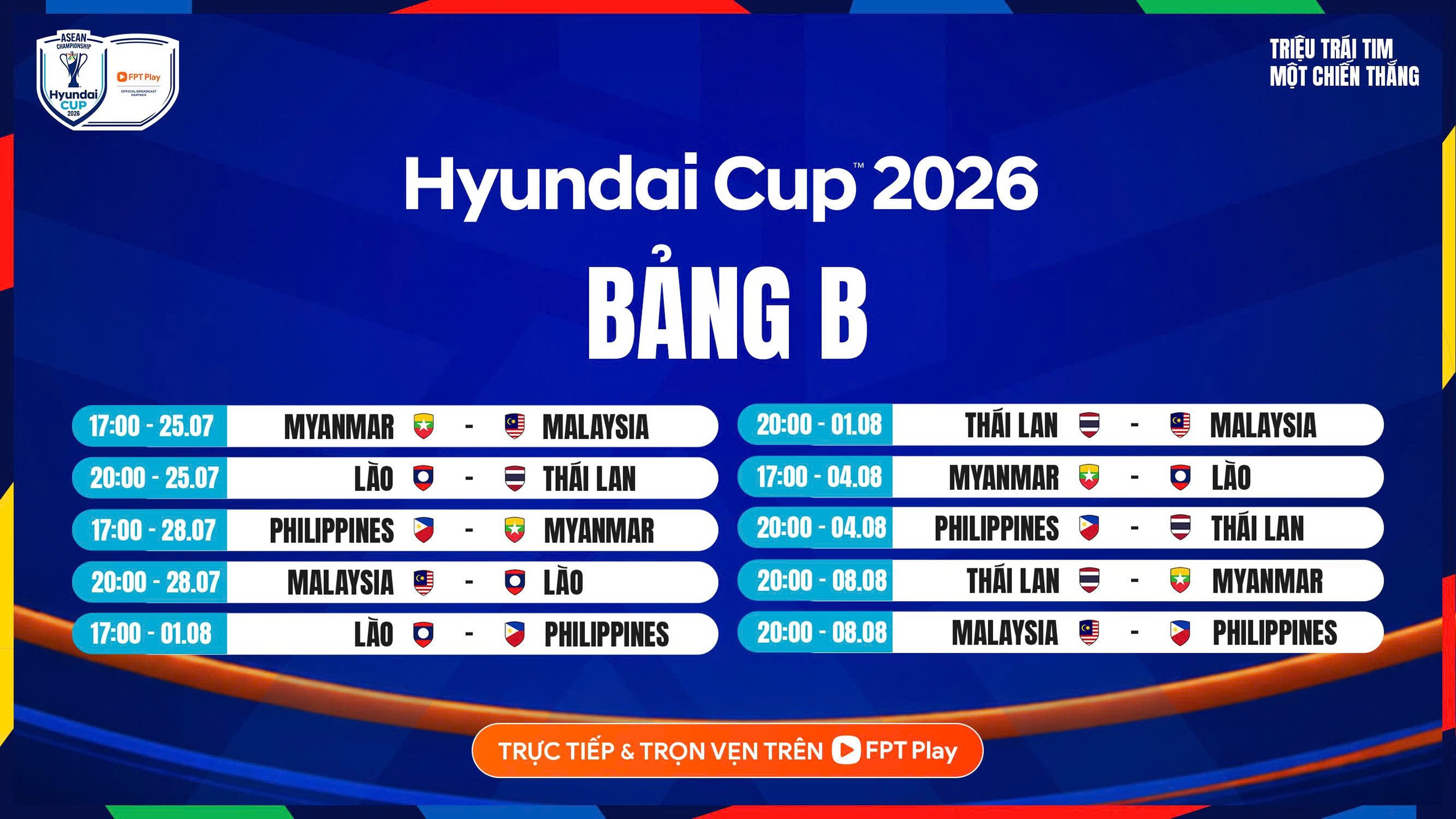 Lịch thi đấu trọn vẹn vòng bảng ASEAN Cup 2026: Xem trực tiếp những kênh nào?- Ảnh 3.