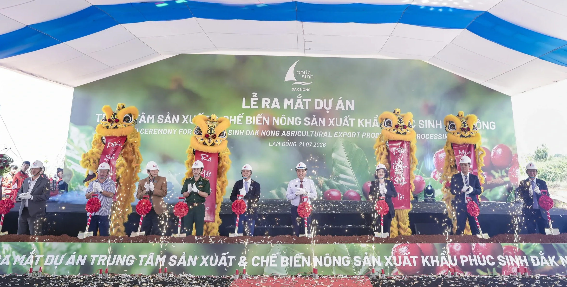 Phúc Sinh ra mắt Trung tâm sản xuất và chế biến nông sản xuất khẩu - Ảnh 1.