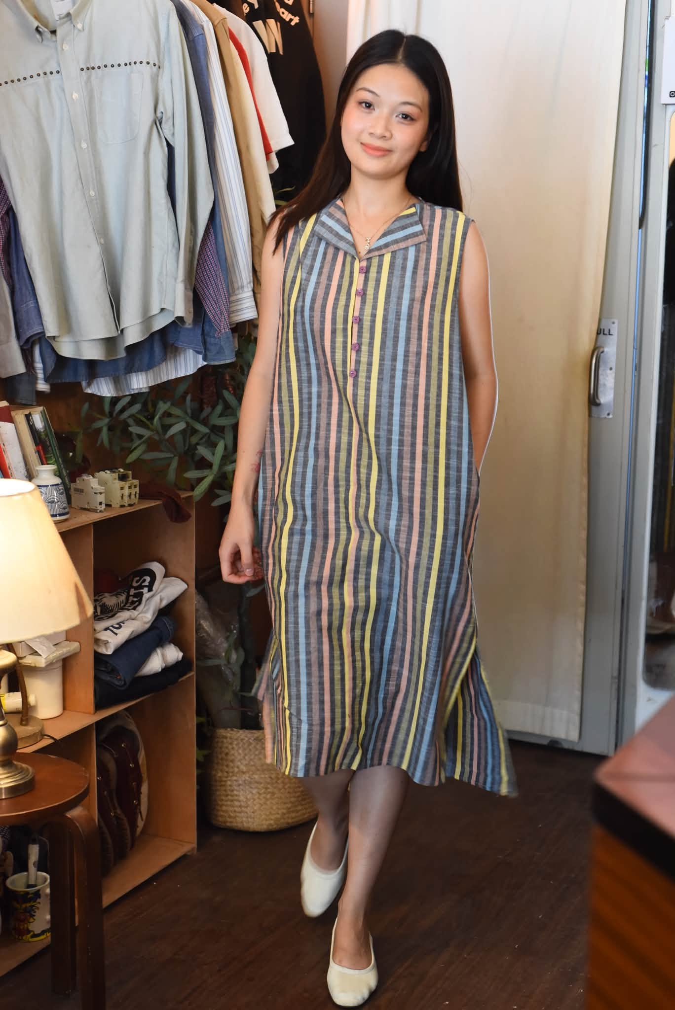 Váy linen suông họa tiết dịu dàng nhất mùa- Ảnh 9.