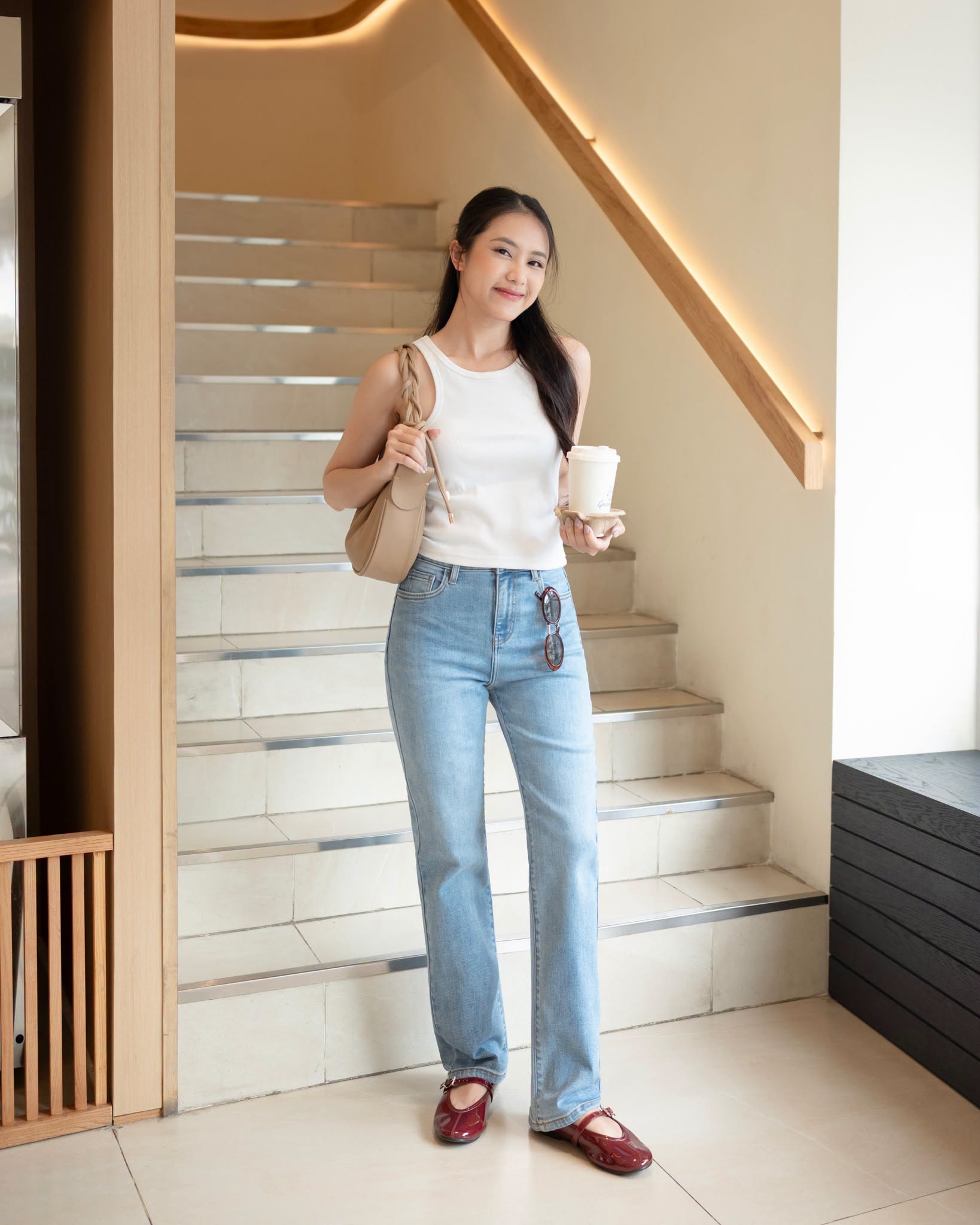 Phối đồ với giày búp bê vừa thoải mái vừa năng động cho cả ngày dài- Ảnh 4.