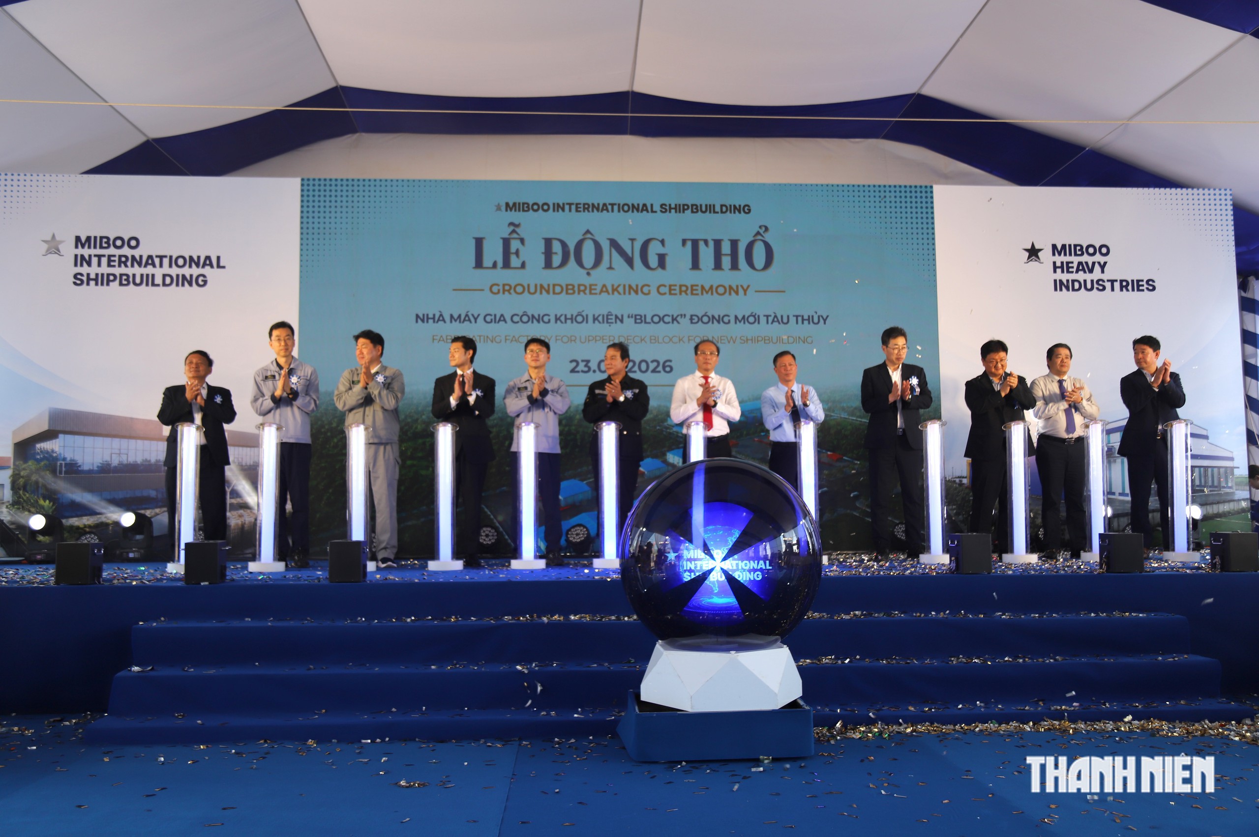 Động thổ nhà máy gia công khối kiện đóng tàu hơn 500 tỉ đồng ở Khánh Hòa- Ảnh 1.