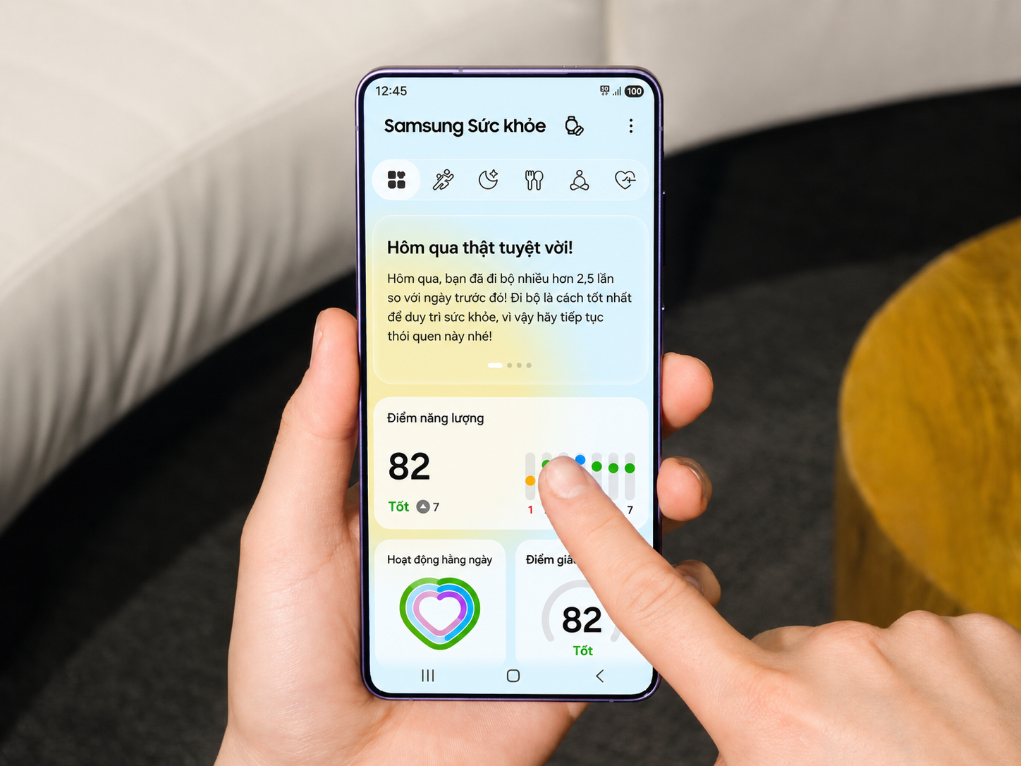Khi Galaxy AI trở thành ‘huấn luyện viên sức khỏe’ 24/7 của dân văn phòng - Ảnh 4.