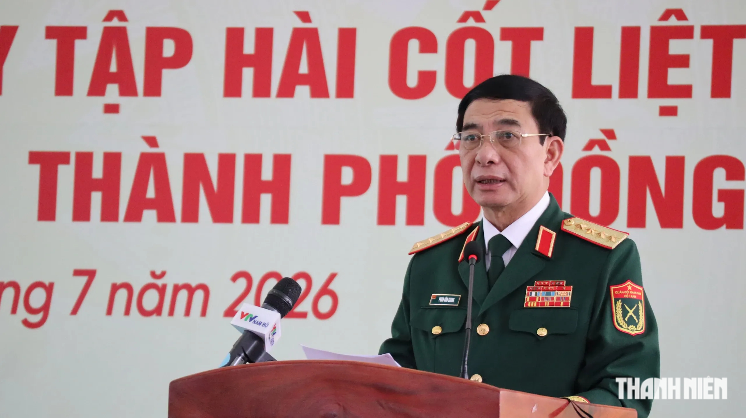 Đại tướng Phan Văn Giang dự lễ tìm kiếm, quy tập hài cốt liệt sĩ tại xã Minh Đức- Ảnh 6.