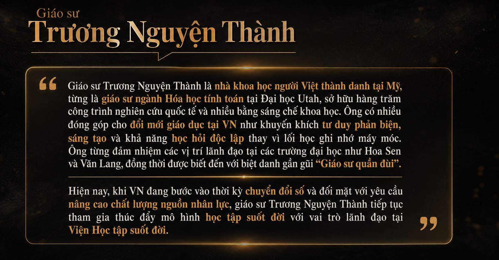Giáo sư Trương Nguyện Thành Điều đáng sợ nhất không phải AI, mà là con người ngừng học - Ảnh 7.