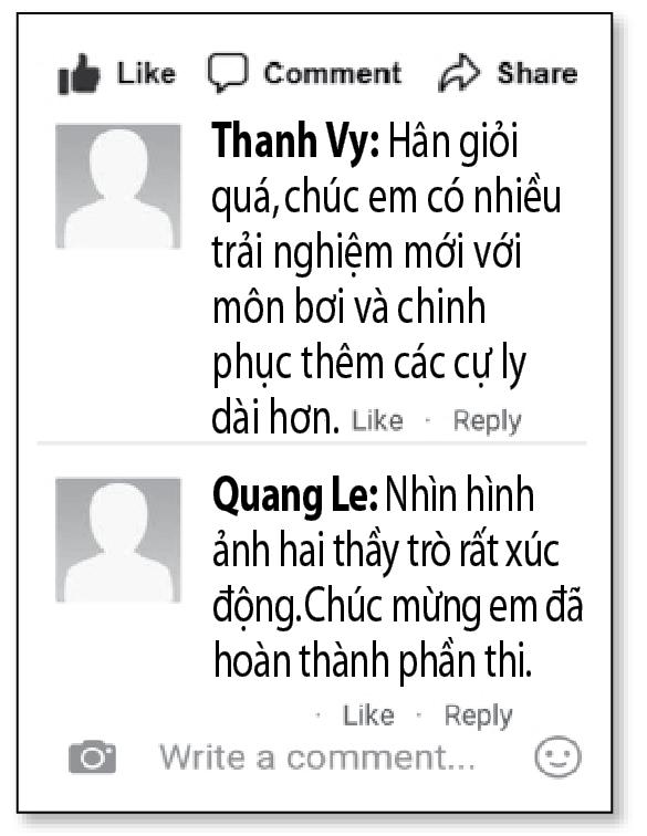 Người &ldquo;dẫn đường&rdquo; gi&uacute;p c&ocirc; học tr&ograve; khiếm thị thi bơi biển - Ảnh 4.