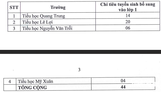 Nhiều trường c&ocirc;ng lập của TP.HCM tuyển bổ sung lớp mầm non, lớp 1, lớp 6 - Ảnh 6.