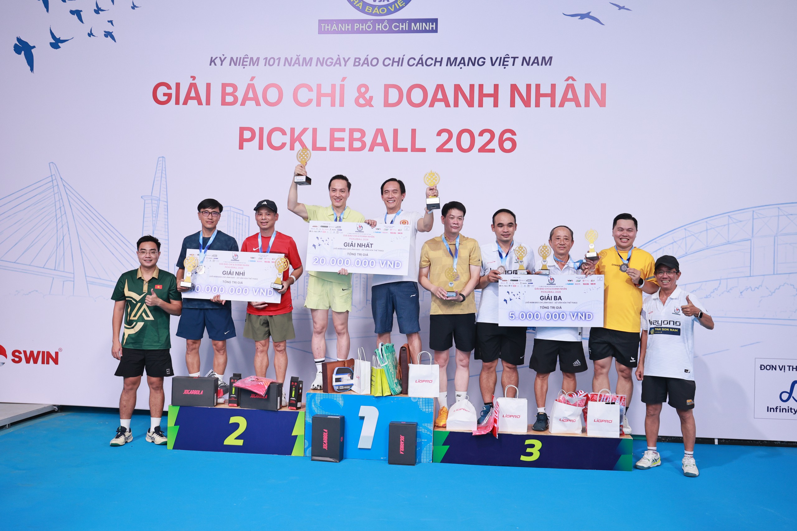 Những khoảnh khắc ấn tượng ở giải pickleball báo chí và doanh nghiệp TP.HCM 2026- Ảnh 7.