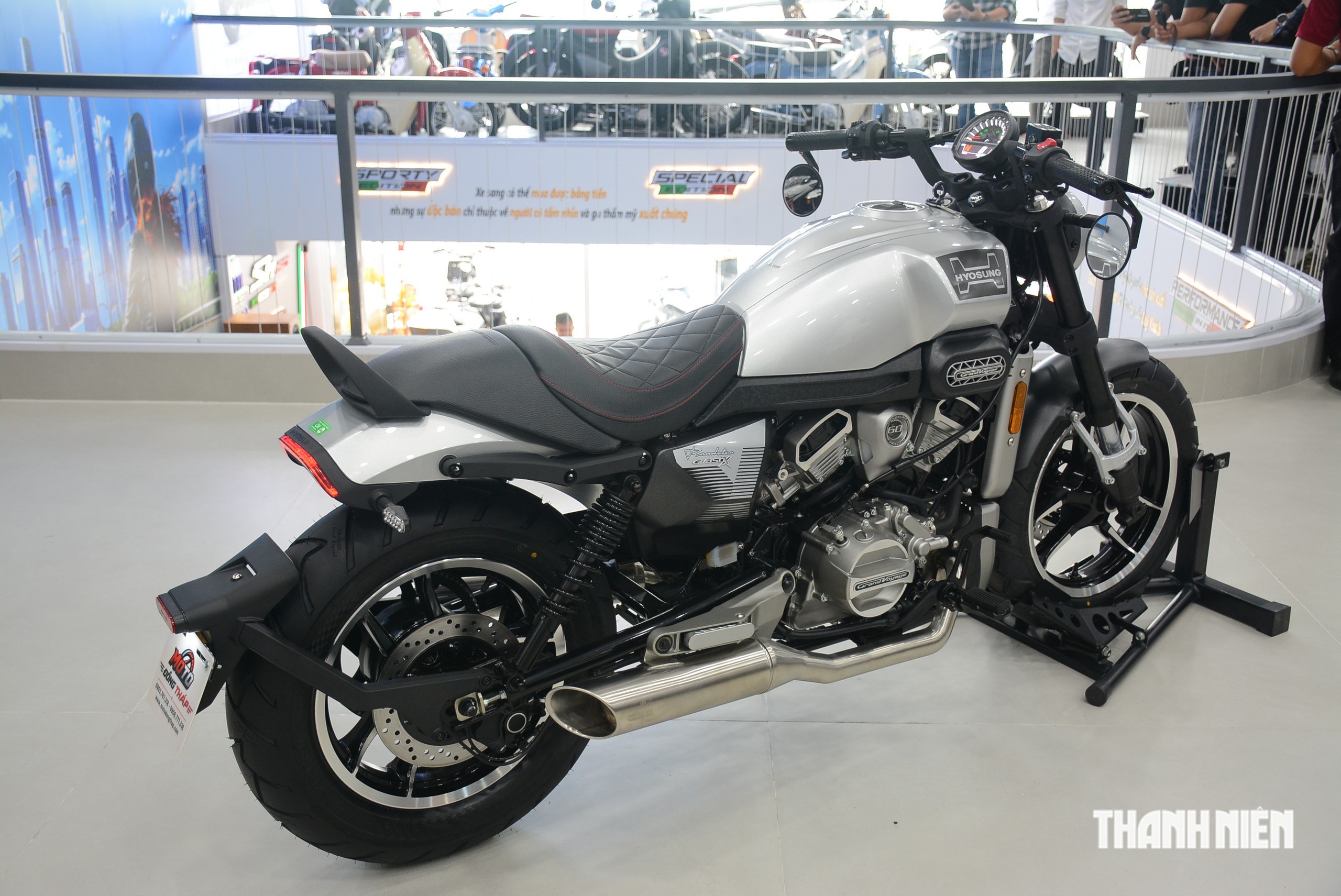 M&ocirc; t&ocirc; cruiser thương hiệu H&agrave;n Quốc Hyosung GV350X về Việt Nam, gi&aacute; 135 triệu - Ảnh 3.