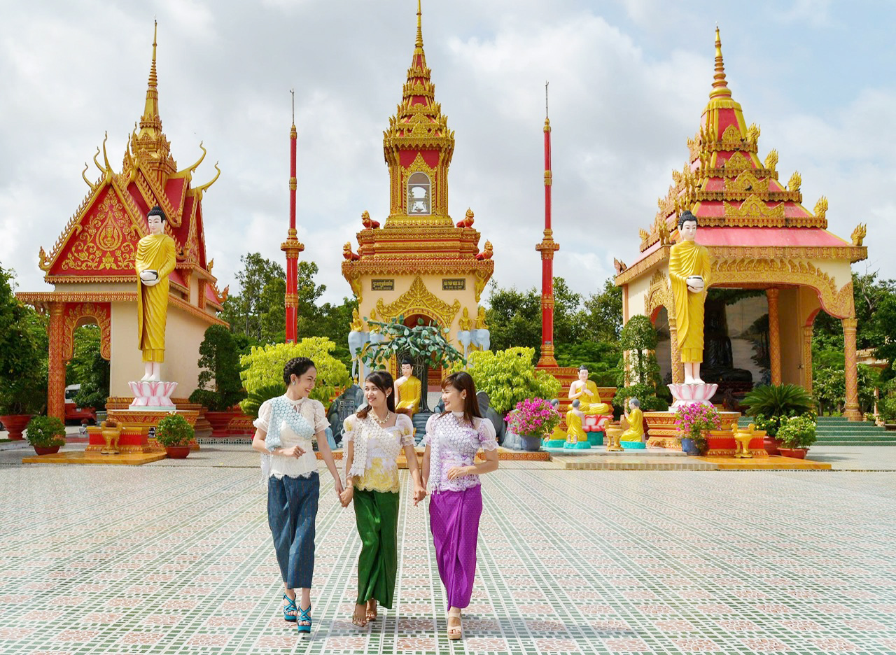 Kh&aacute;m ph&aacute; ch&ugrave;a Xi&ecirc;m C&aacute;n: Tuyệt t&aacute;c kiến tr&uacute;c tr&aacute;ng lệ của đồng b&agrave;o Khmer Nam bộ  - Ảnh 5.