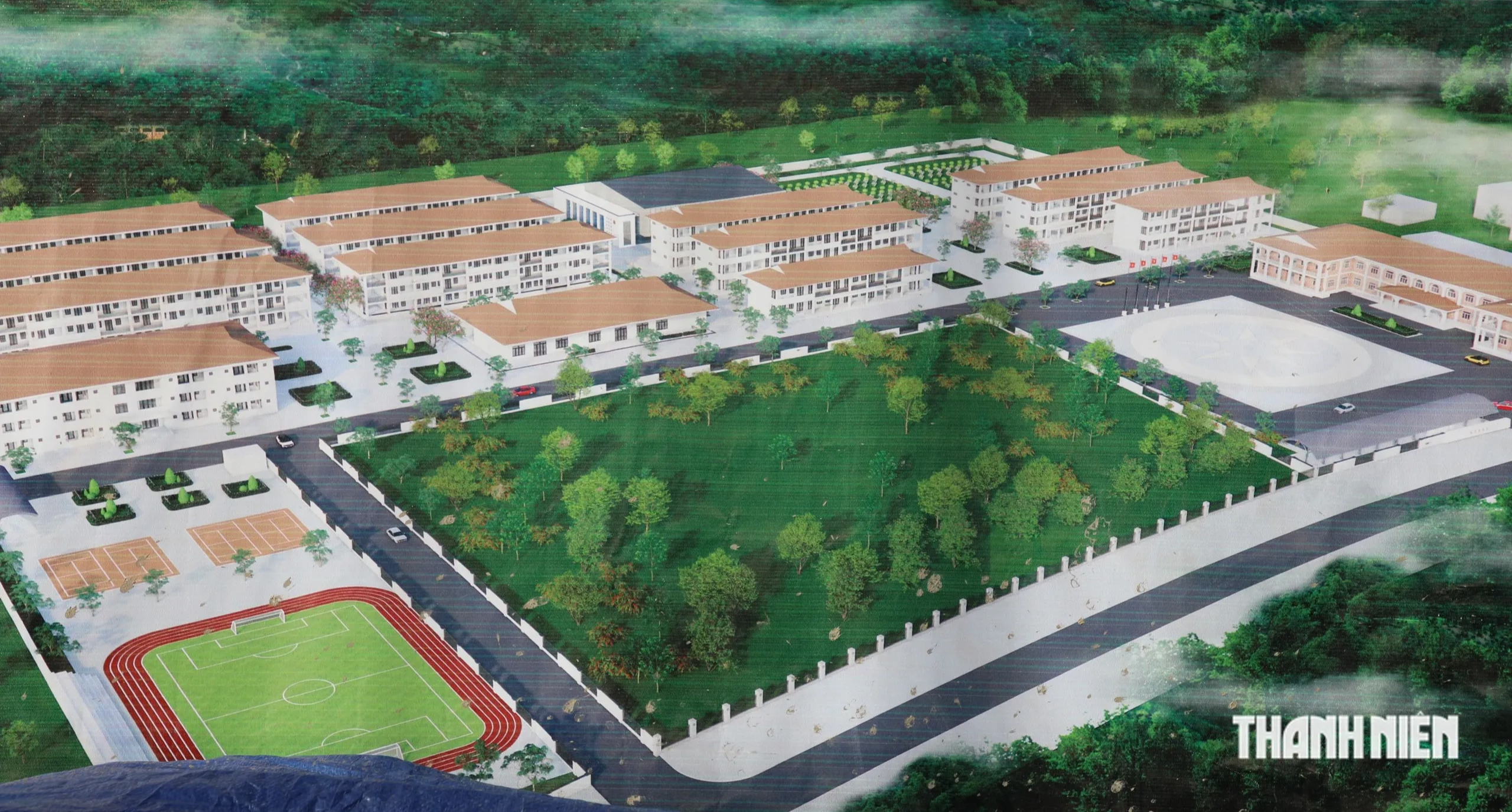 Đẩy nhanh tiến độ x&acirc;y trường đ&oacute;n năm học mới - Ảnh 2.