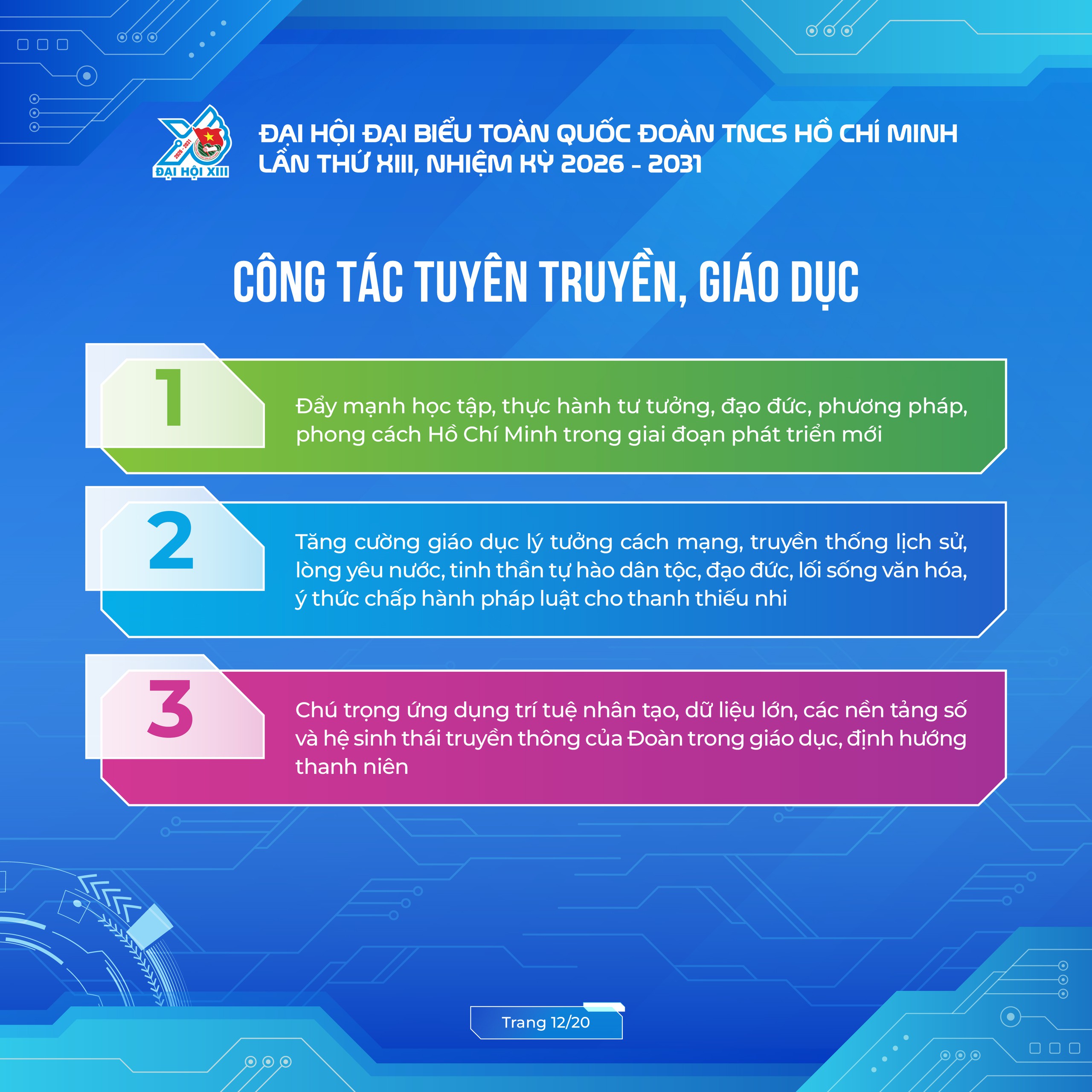 C&ocirc;ng bố bộ infographic về kết quả Đại hội Đo&agrave;n to&agrave;n quốc lần thứ XIII- Ảnh 12.