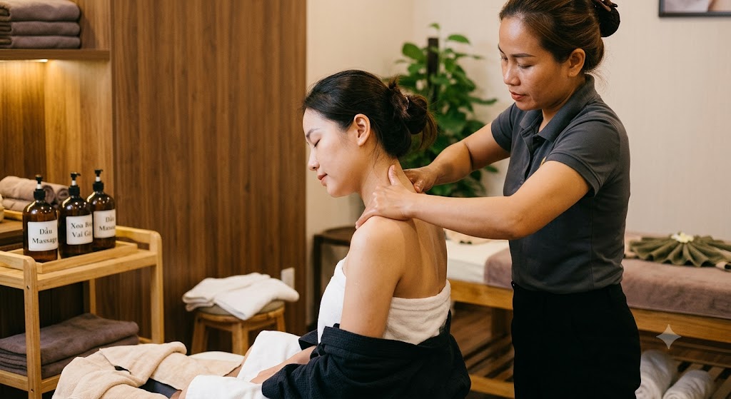 Đau cổ vai gáy: Khi nào có thể xoa bóp tại nhà, khi nào cần đi khám? - Ảnh 1.