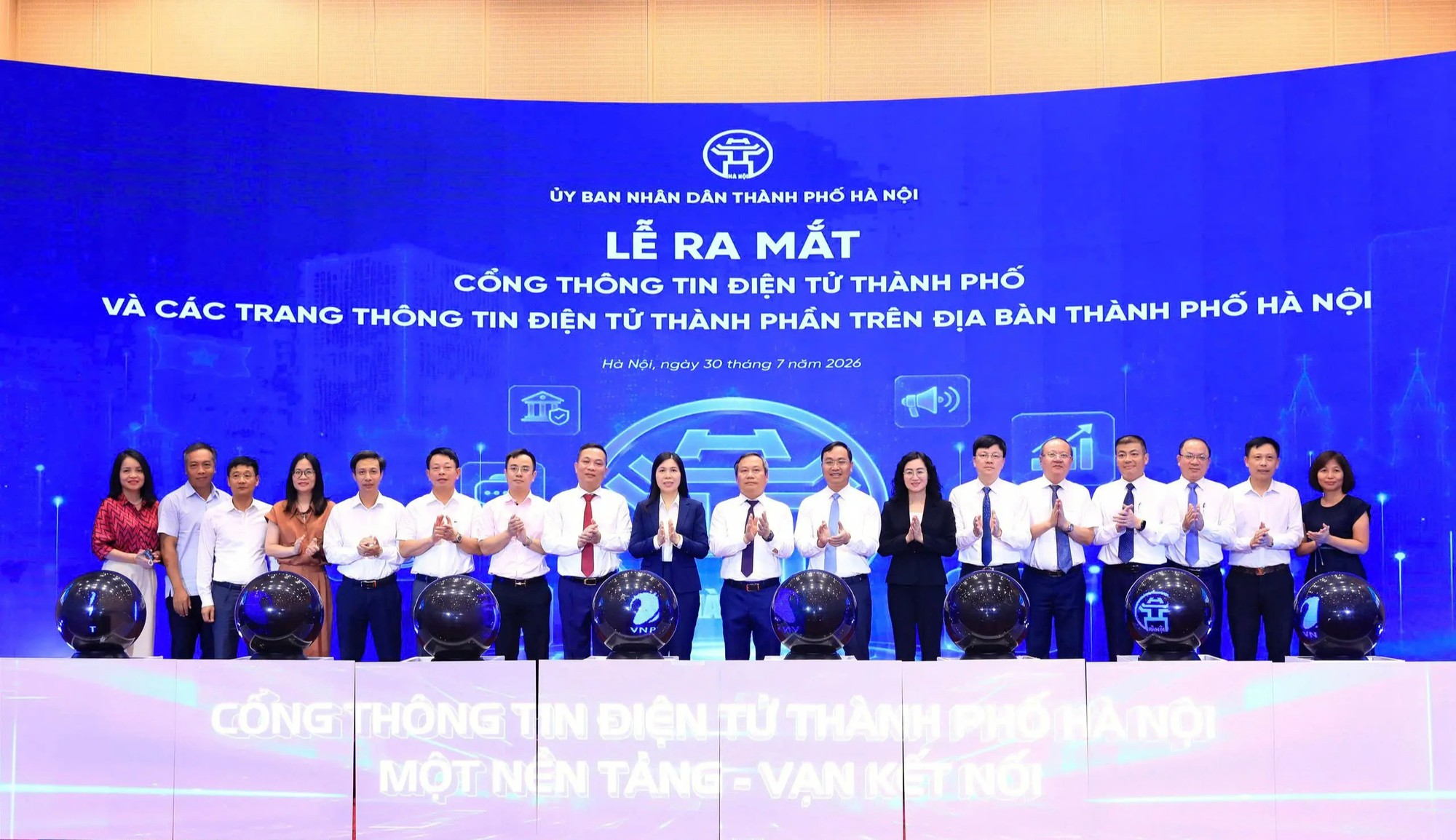 Hà Nội ra mắt Cổng thông tin điện tử, ‘bước vào giai đoạn mới của công tác quản trị đô thị’- Ảnh 1.
