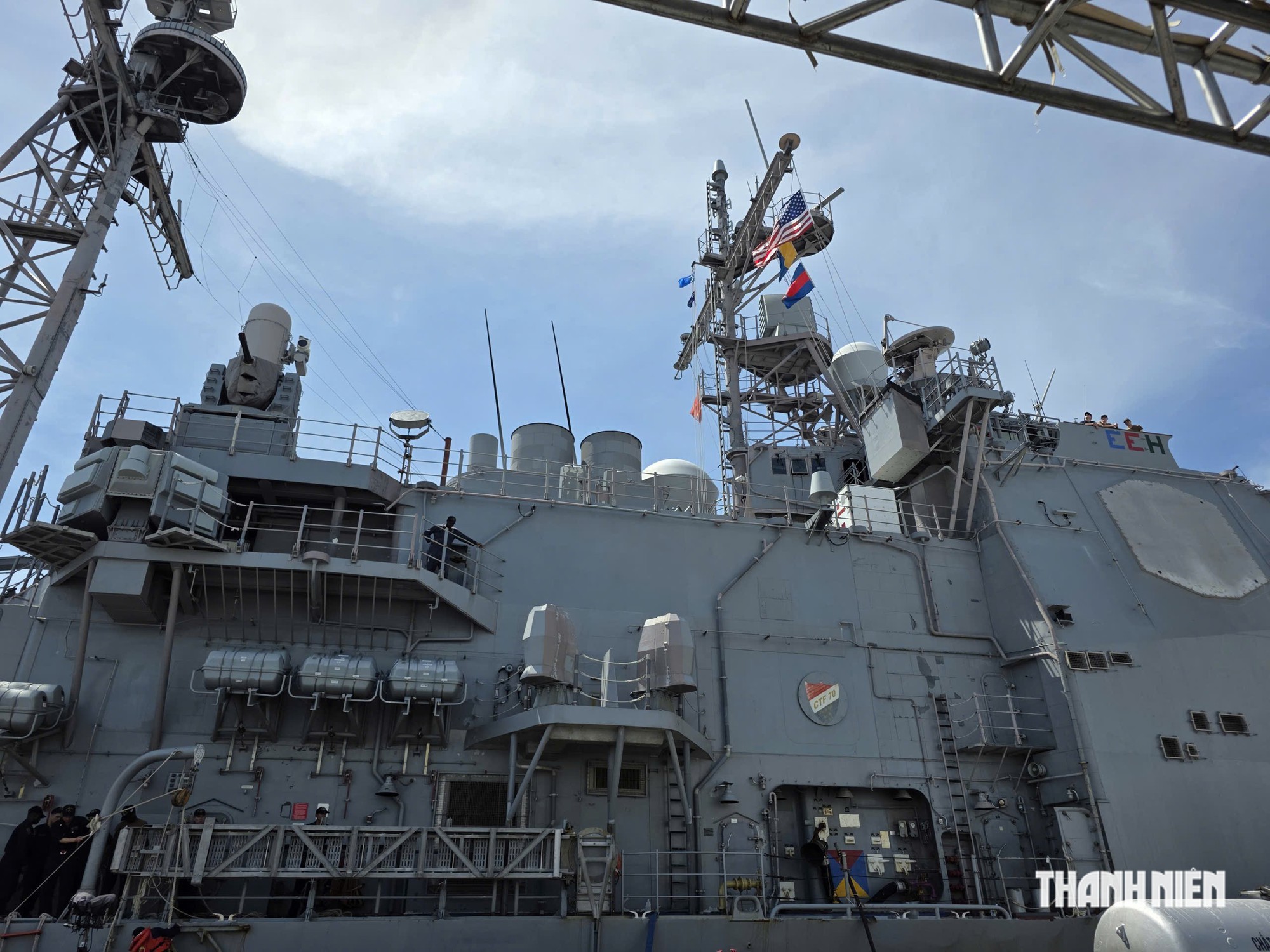 Tàu sân bay USS George Washington cập cảng Đà Nẵng, bắt đầu chuyến thăm Việt Nam- Ảnh 5.