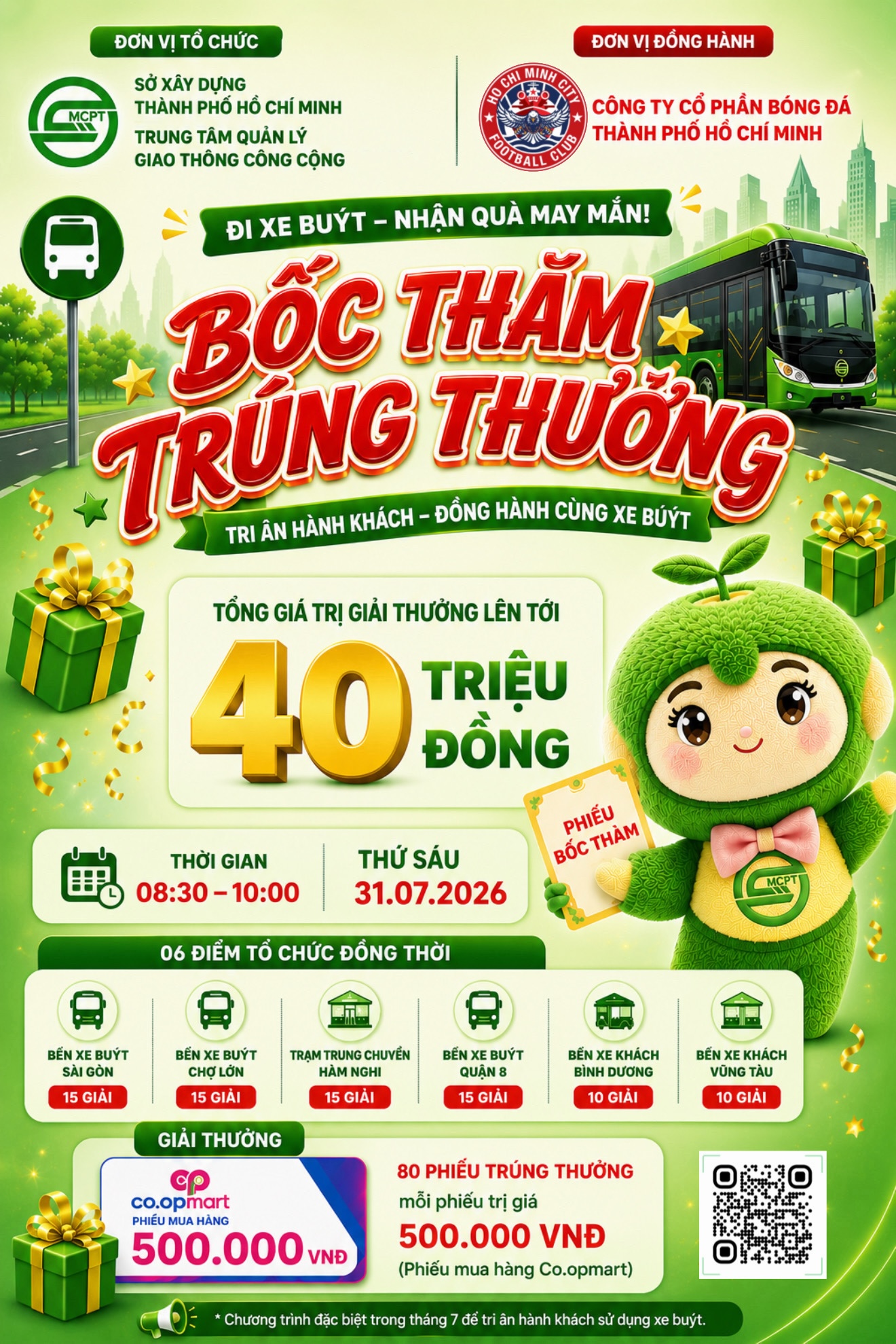 Ngày mai, người dân TP.HCM đi xe buýt được bốc thăm trúng thưởng - Ảnh 1.