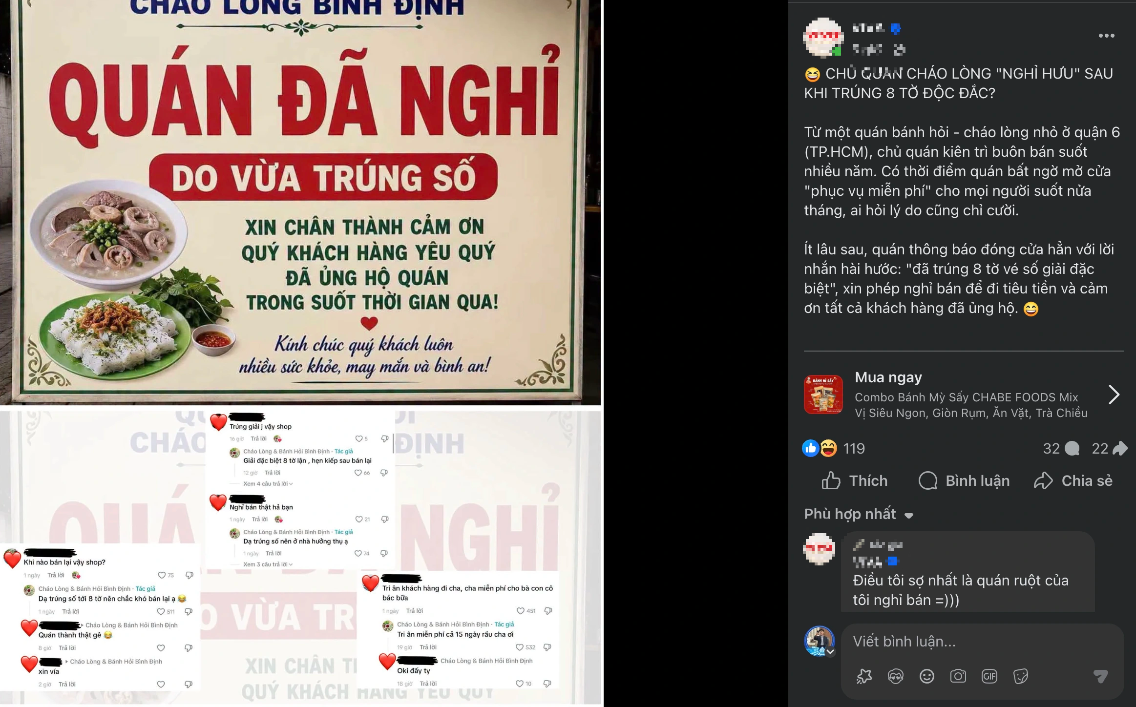'Quán ăn TP.HCM đóng cửa vì... chủ trúng số': Thình lình đổi đời, bạn có nghỉ việc? - Ảnh 2.