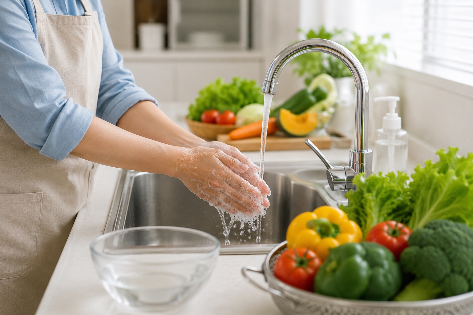 Đừng chỉ rửa rau dưới vòi nước: Đầu bếp mách thêm một bước đơn giản - Ảnh 2.