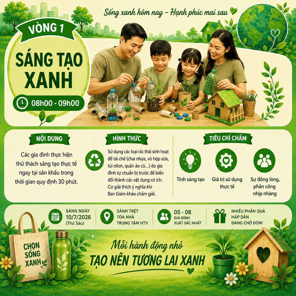 HTV tổ chức sự kiện ‘Hạnh phúc Xanh - Vì một tương lai xanh’ - Ảnh 2.
