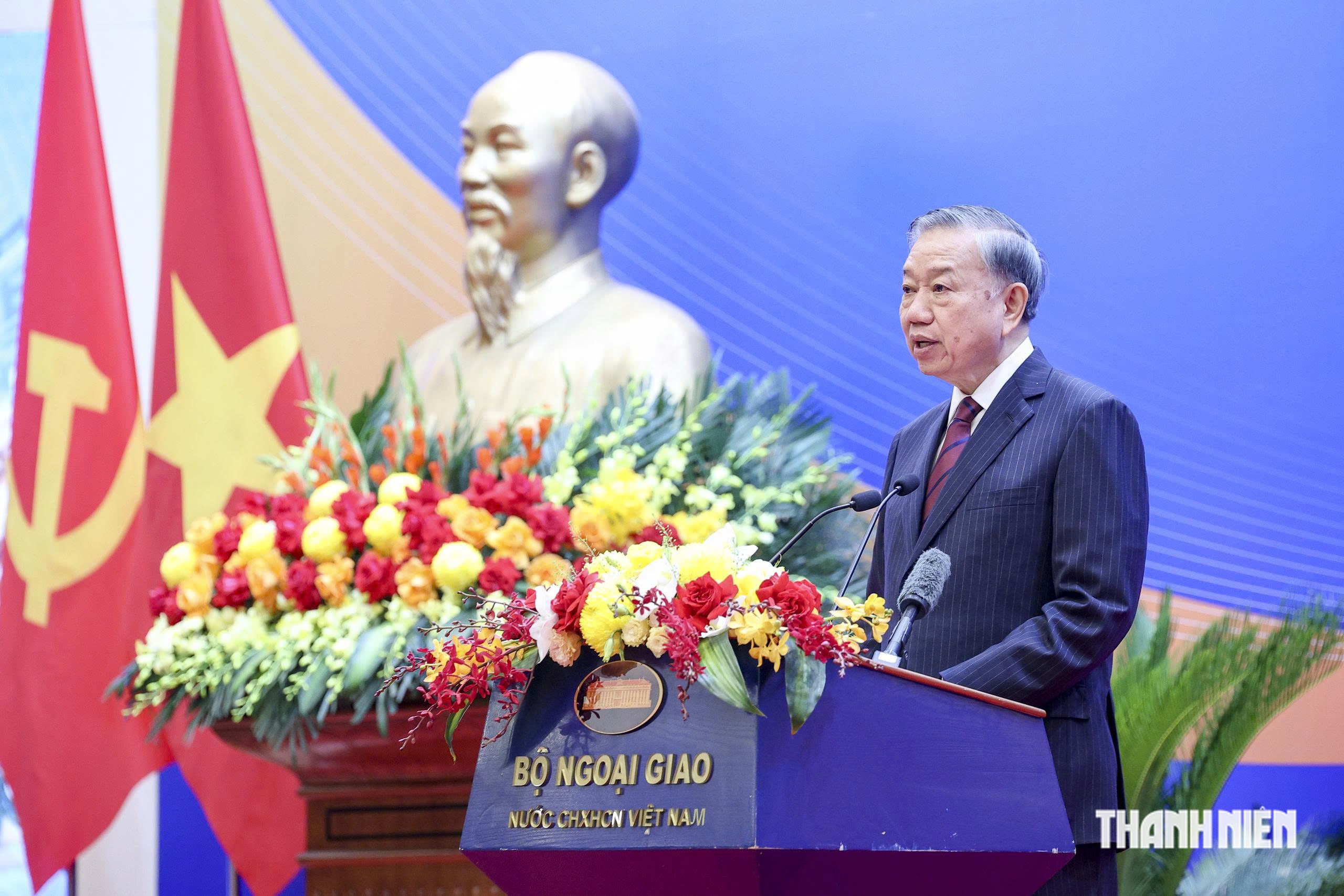 Tổng Bí thư, Chủ tịch nước Tô Lâm đề ra 6 trọng tâm của công tác đốingoại - Ảnh 1.