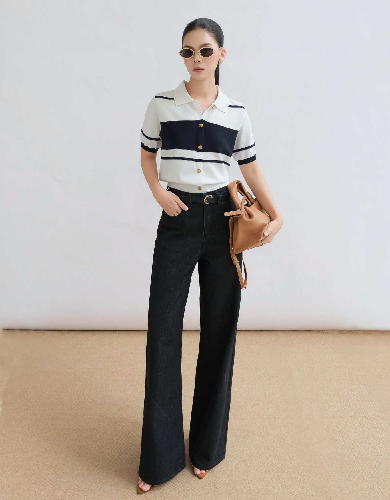 Đơn giản mà sang trọng cùng bộ đôi áo polo và quần jeans năng động - Ảnh 6.